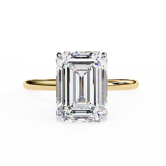 2.56 Carat Emerald Cut Lab Grown Diamond Solitaire Engagement Ring
