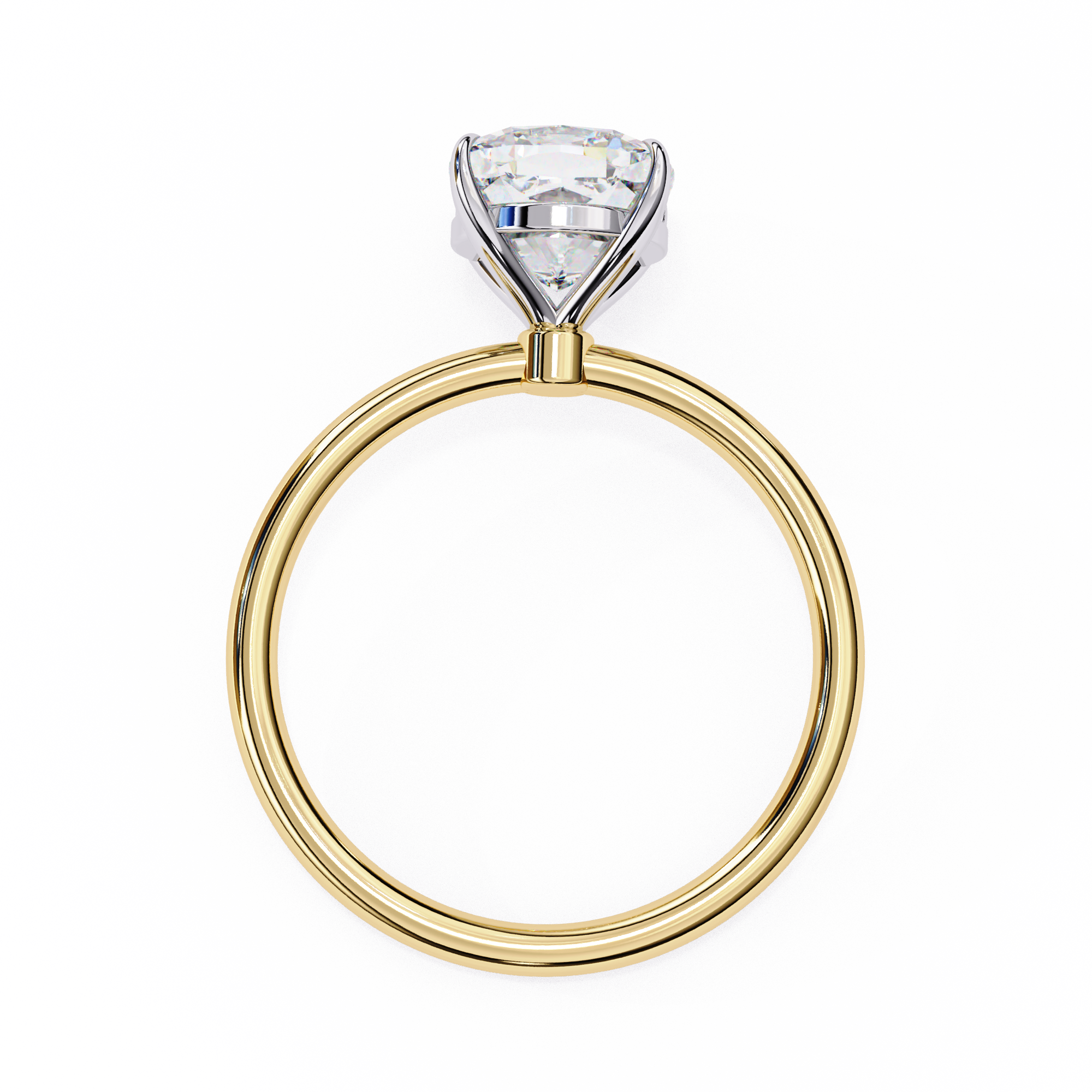 2.65 Carat Cushion Cut Lab Grown Diamond Solitaire Ring