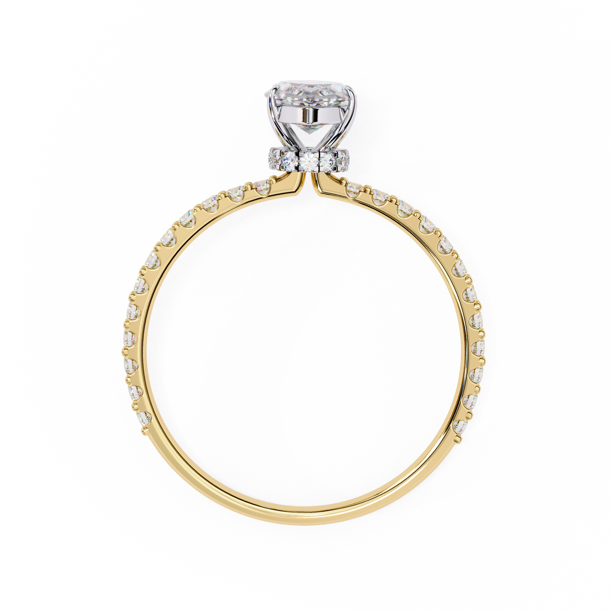 1.07 Carat Marquise Lab Grown Diamond Engagement Ring