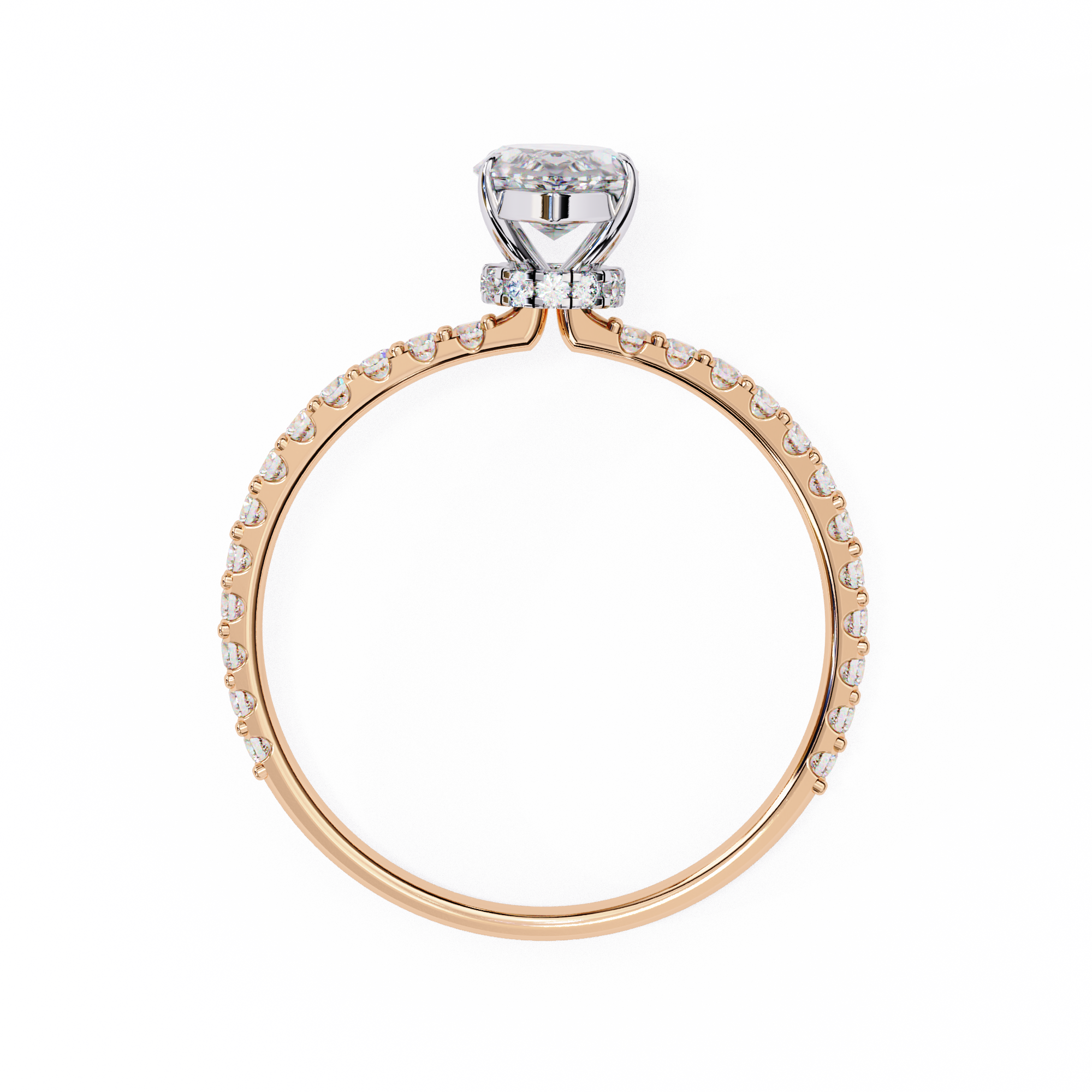 1.07 Carat Marquise Lab Grown Diamond Engagement Ring