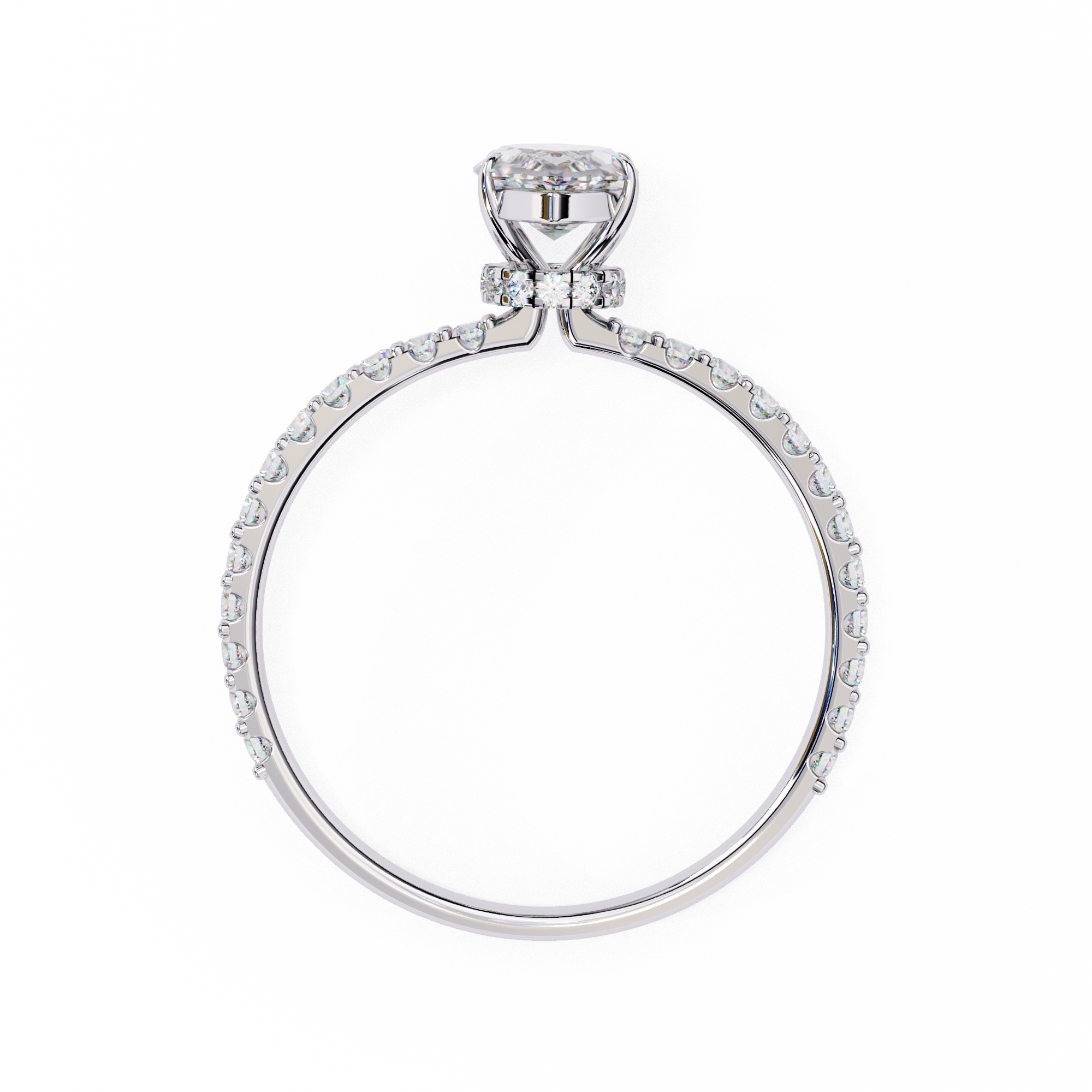 1.07 Carat Marquise Lab Grown Diamond Engagement Ring