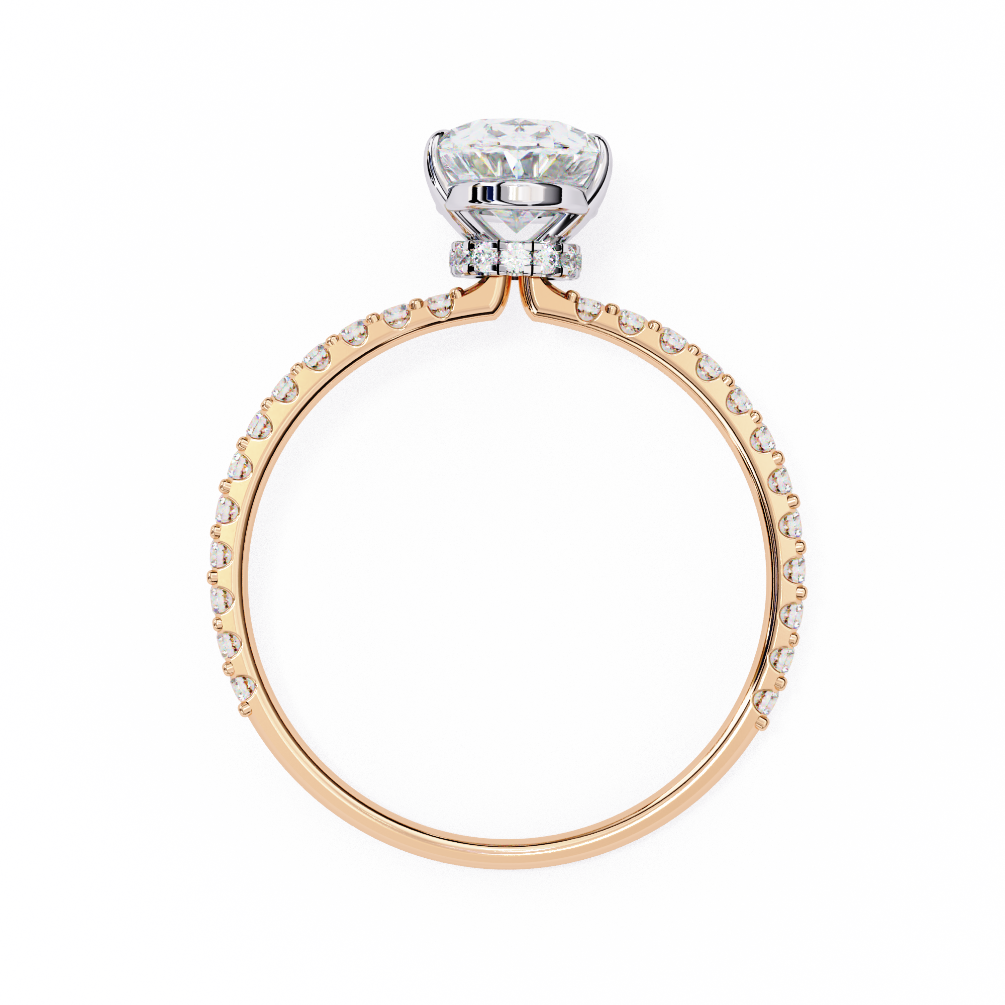 Luxury 1.495 Carat Oval Lab Grown Diamond Engagement Ring