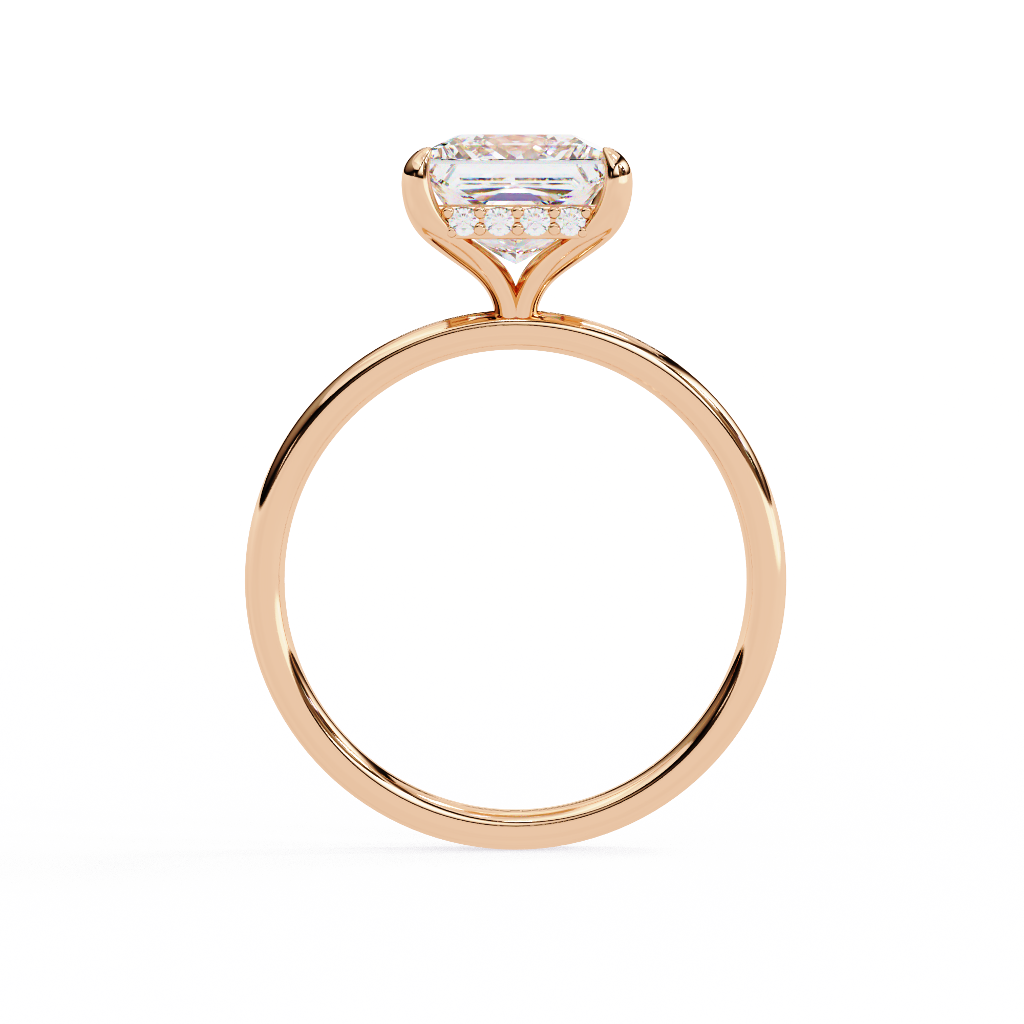 Elegant 2.36 Carat Princess Lab Grown Diamond Engagement Ring