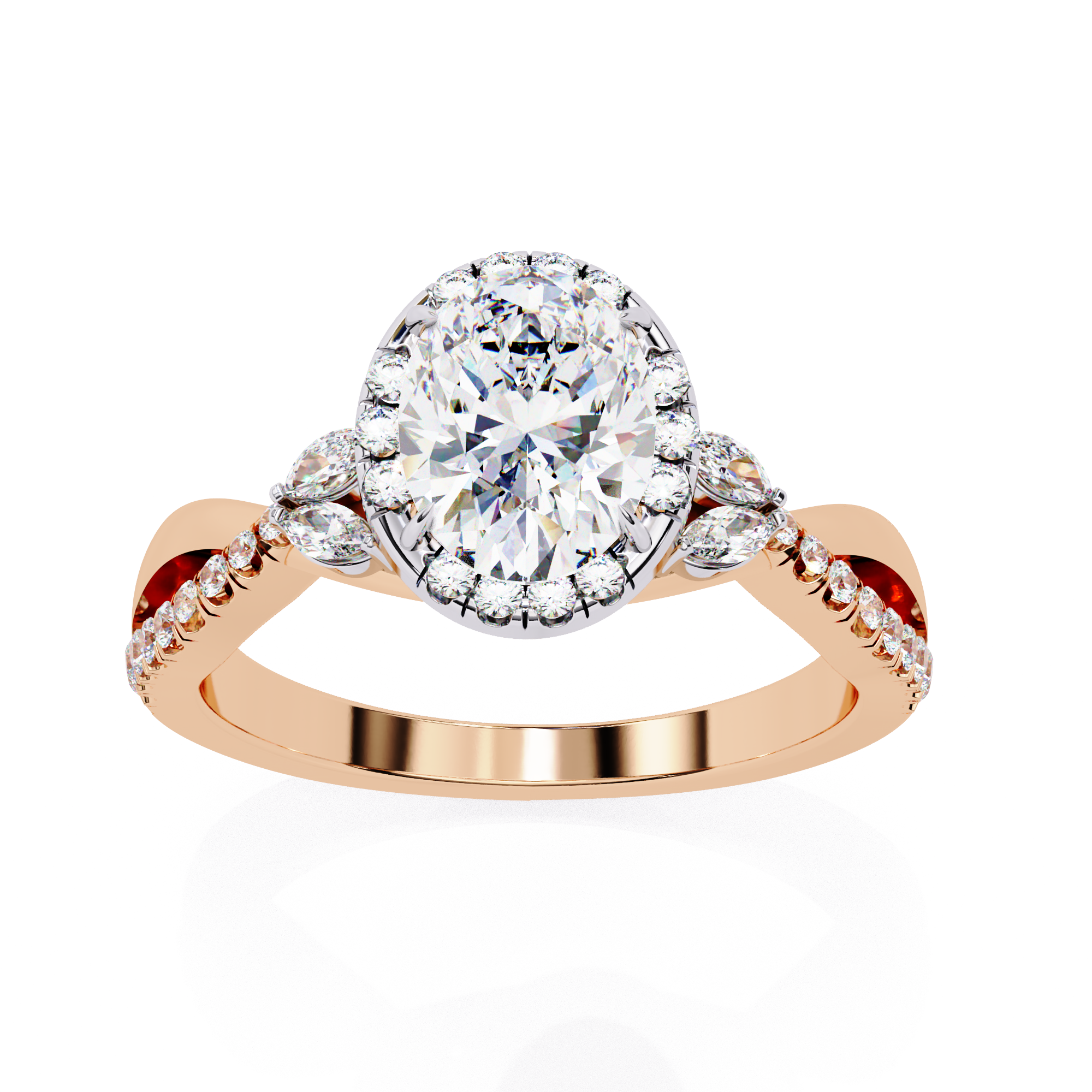 1.00 Carat Lab Grown Diamond Multi-Shape Engagement Ring