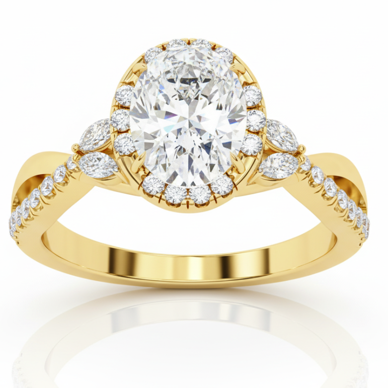 1.00 Carat Lab Grown Diamond Multi-Shape Engagement Ring