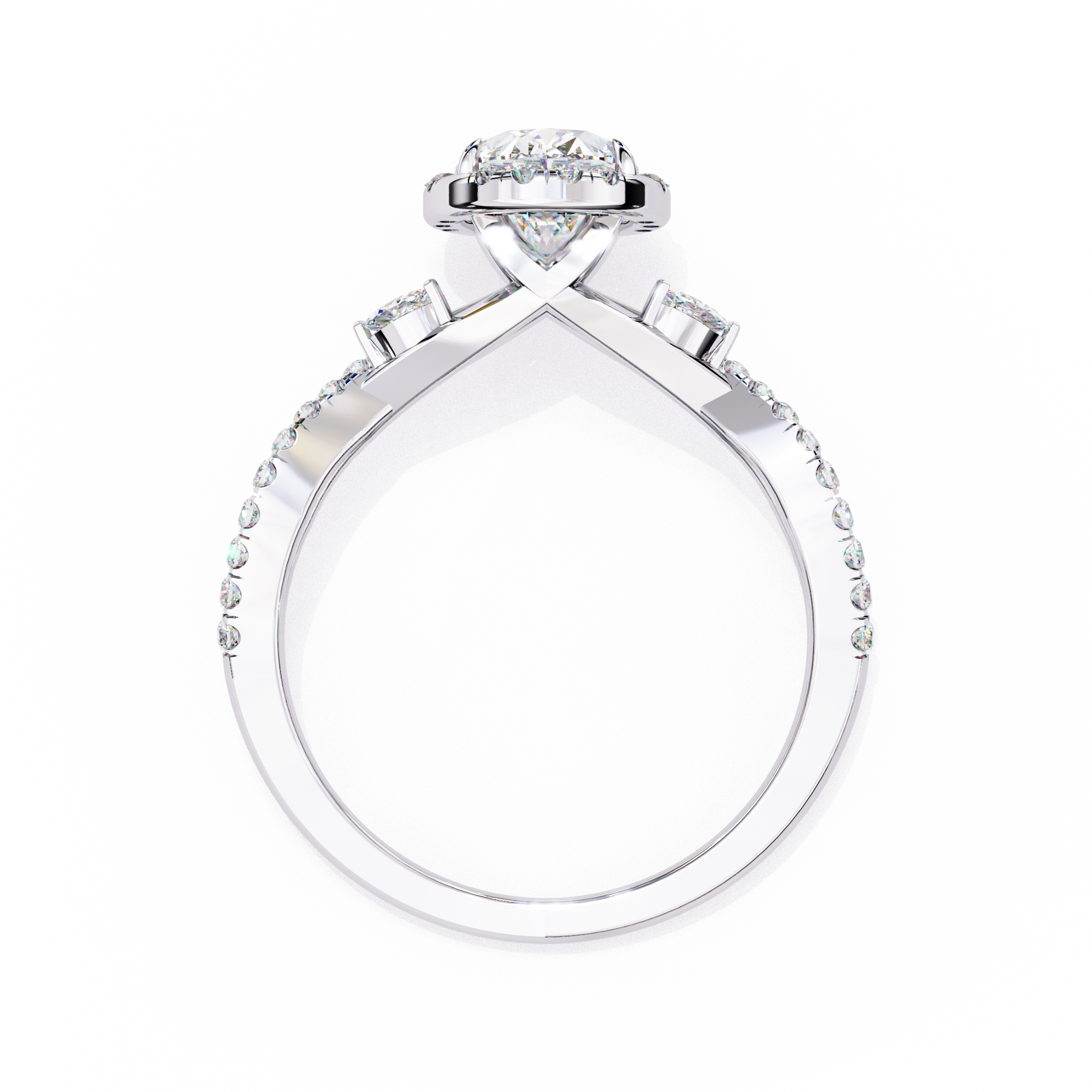 Buy 1.00ct Oval Cut Natural Diamond Ring Solitairekart.