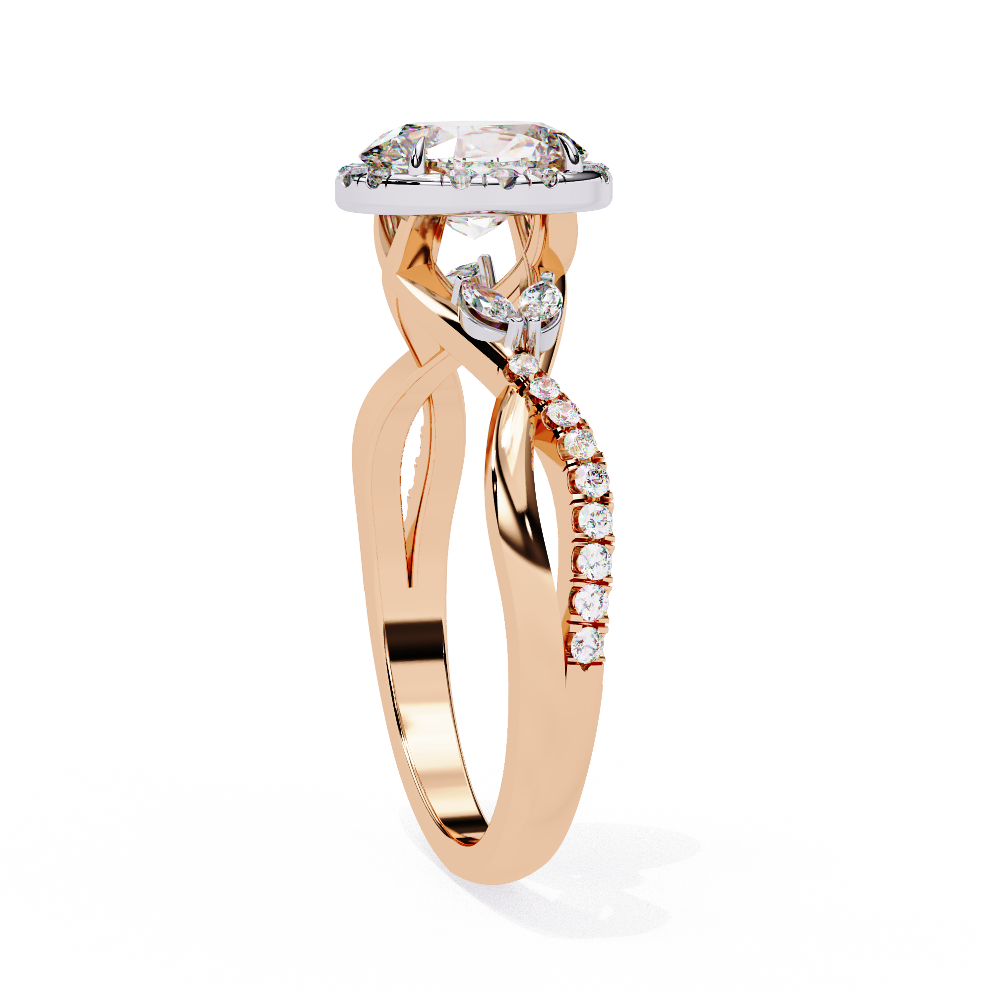 1.00 Carat Lab Grown Diamond Multi-Shape Engagement Ring