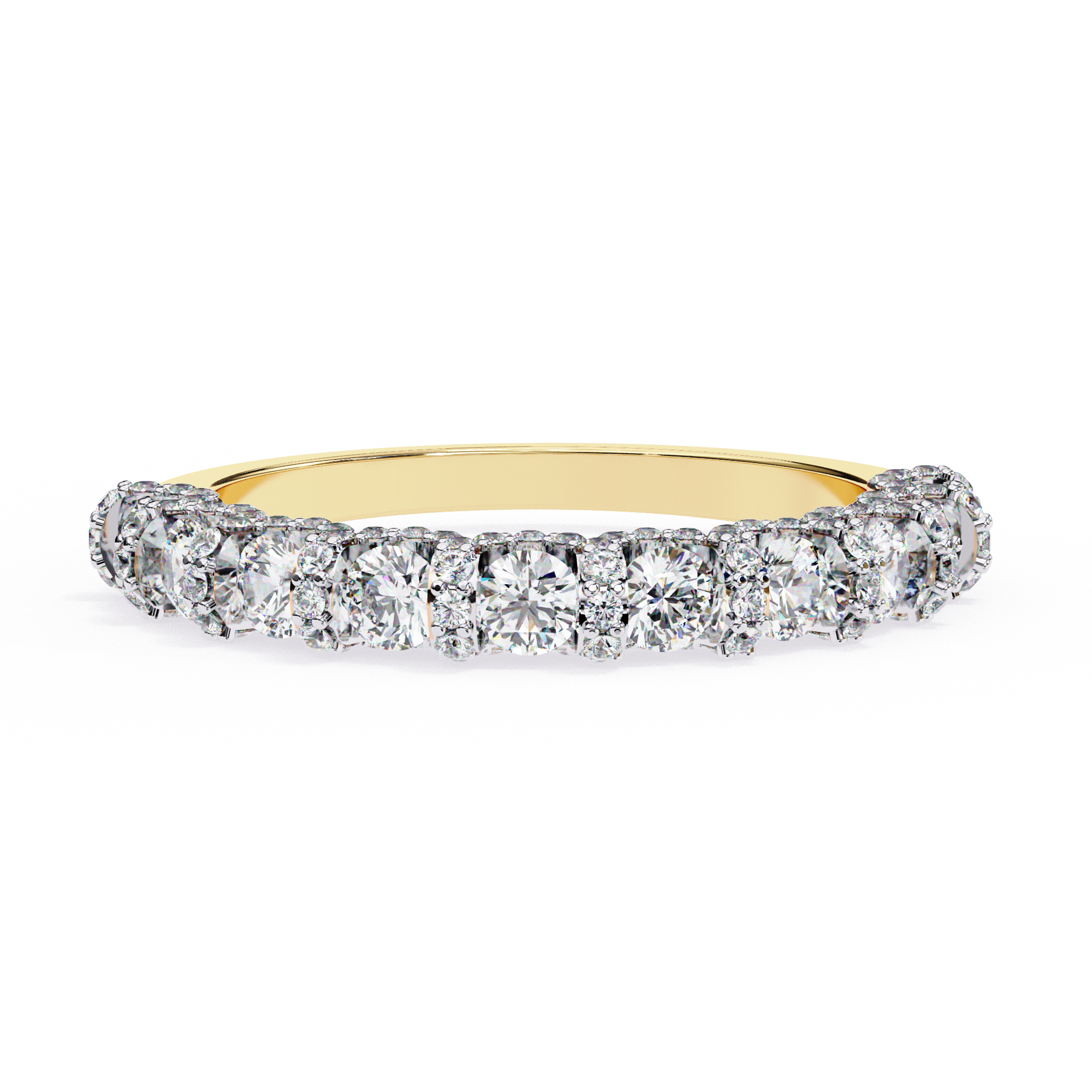 Solitairekart 0.93ct Natural Diamond Infinity Glow Band - HI Color, VS-SI Clarity