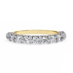 0.93 Carat Round Shape Lab Grown Diamond Wedding Band