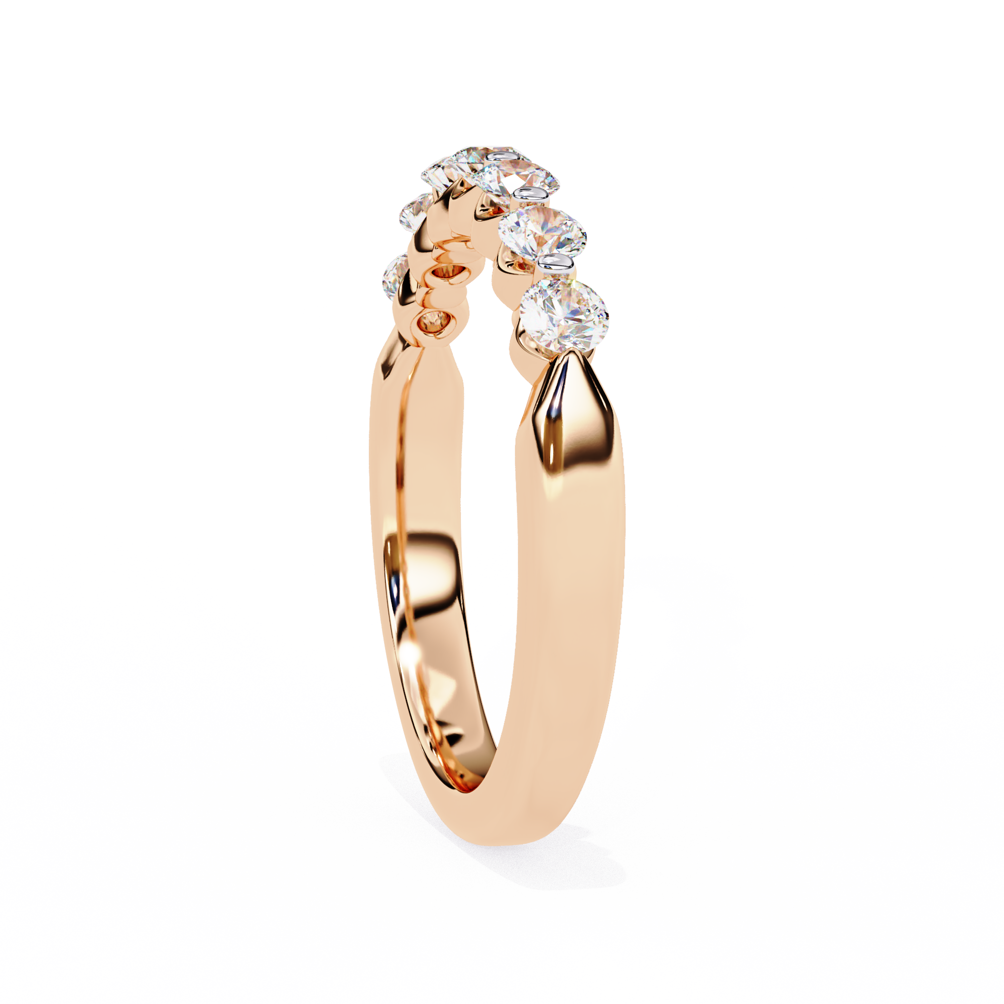 Solitairekart 0.52ct Natural Diamond Timeless Radiance Band - HI Color, VS-SI Clarity