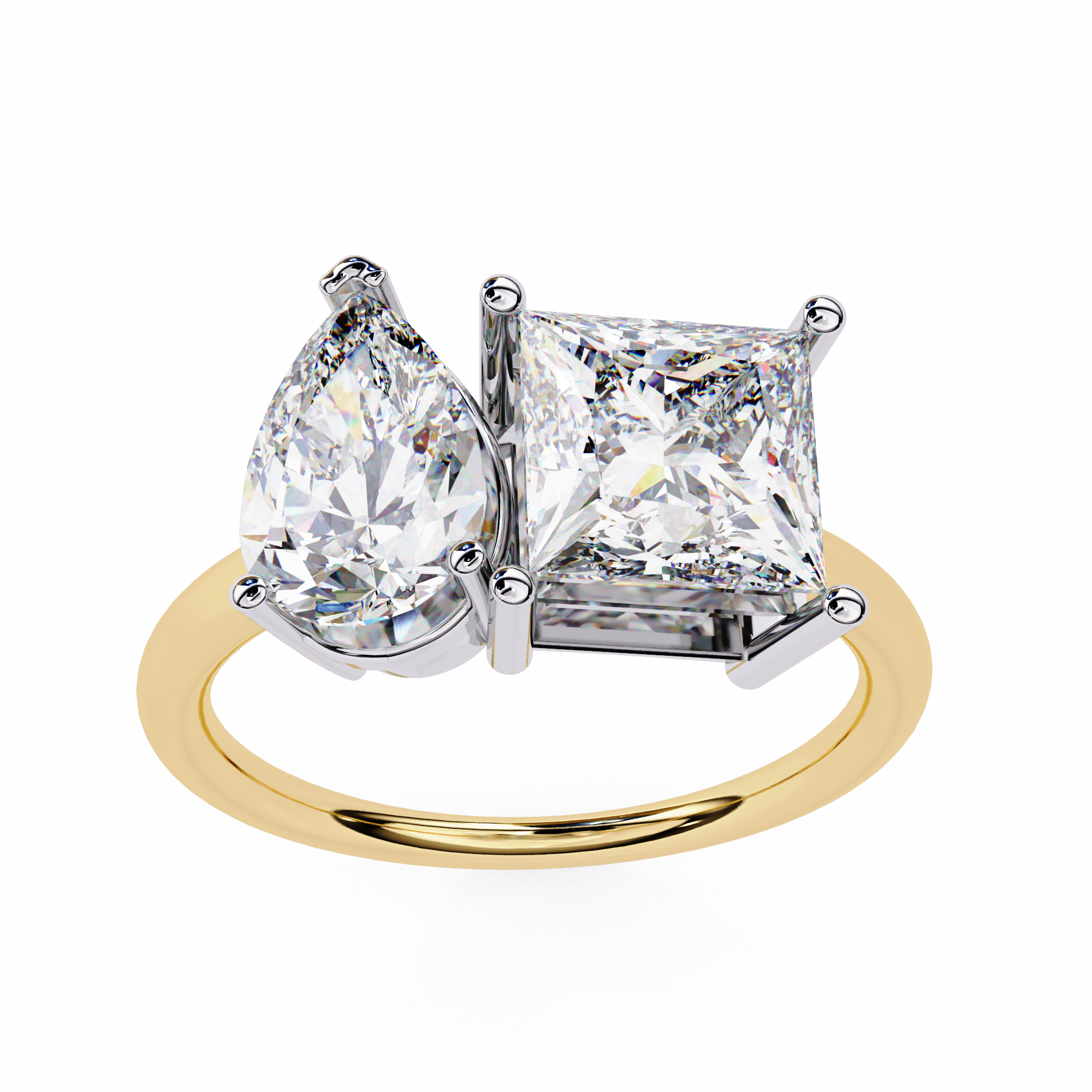 4.3 Carat Lab Grown Diamond Two-Stone Engagement Ring