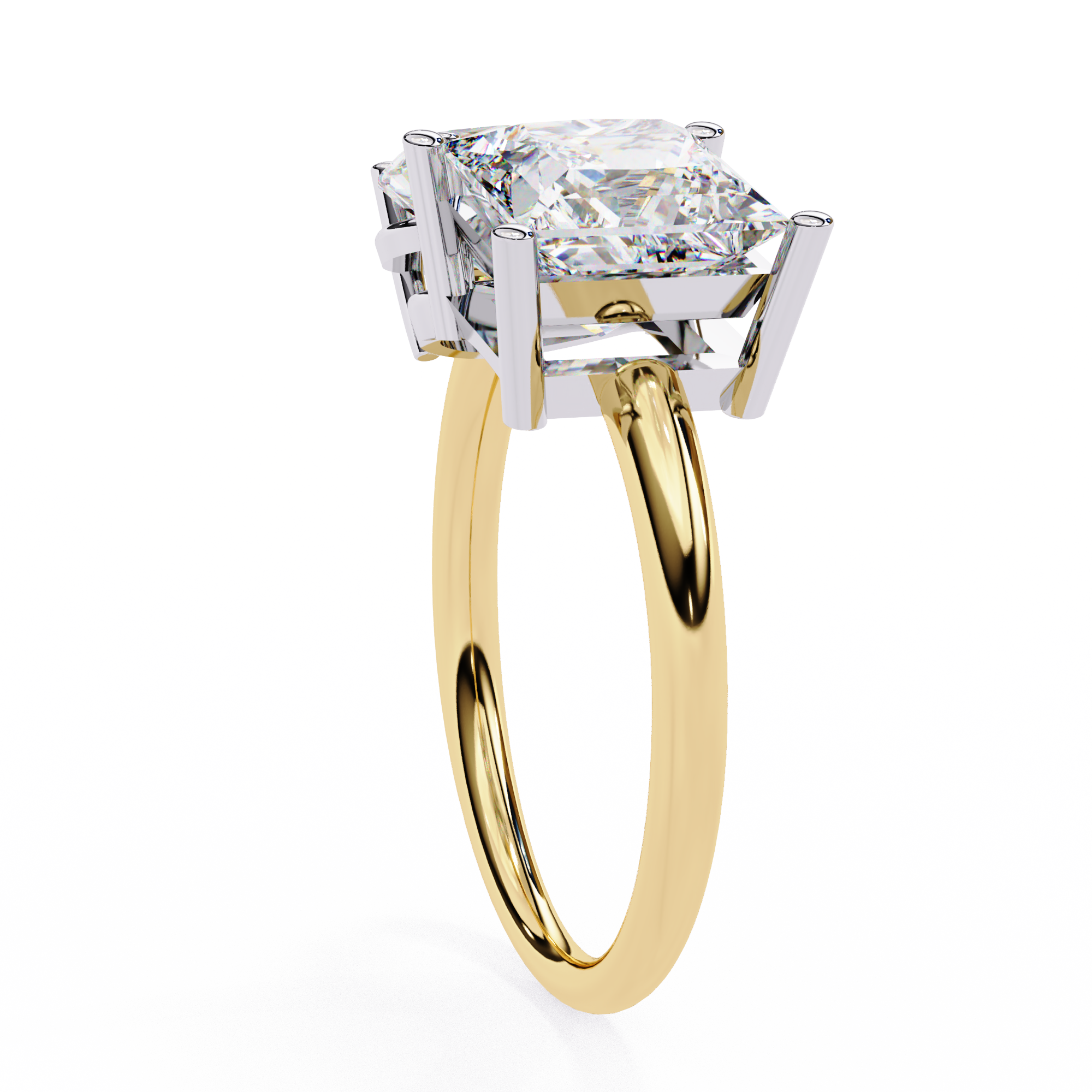 4.3 Carat Lab Grown Diamond Two-Stone Engagement Ring