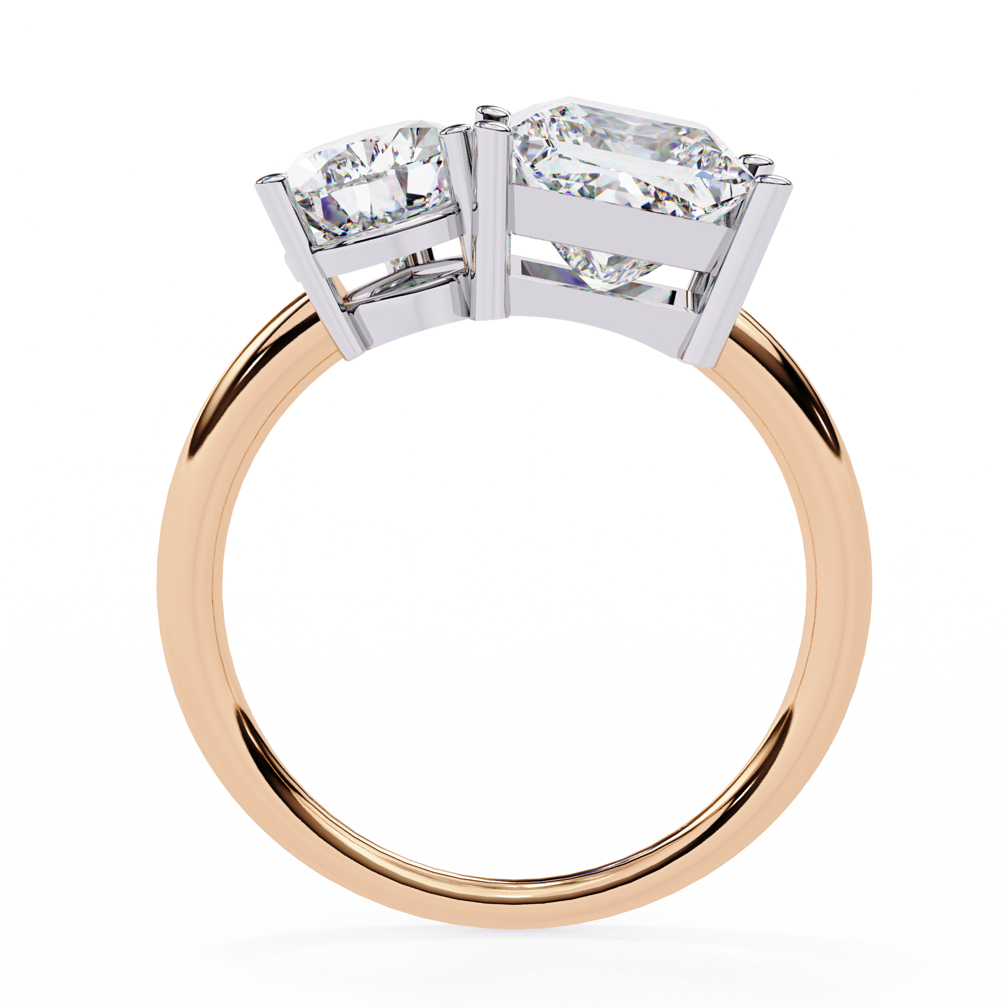 Buy 4.30ct Princess Cut Natural Diamond Ring Solitairekart