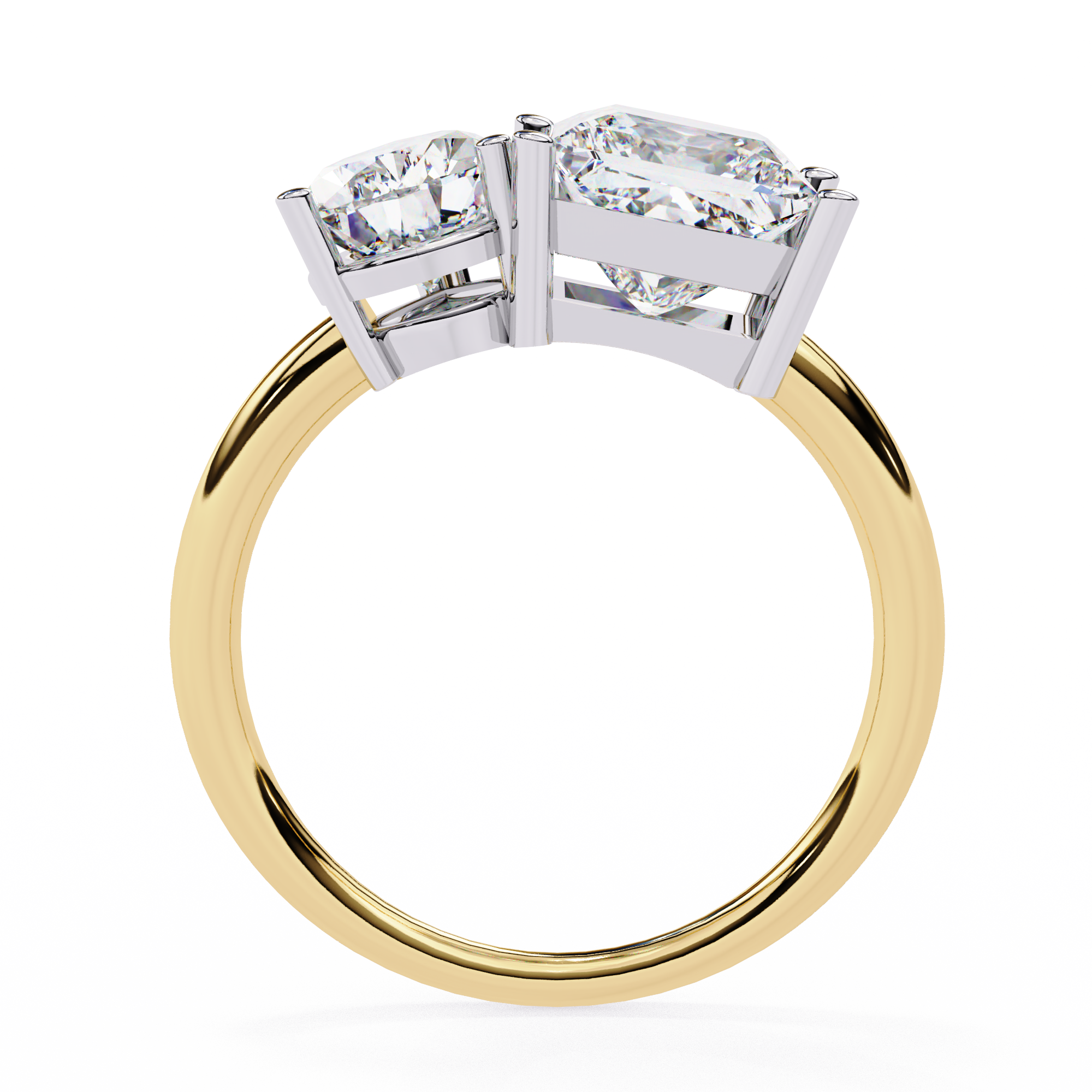 Buy 4.30ct Princess Cut Natural Diamond Ring Solitairekart