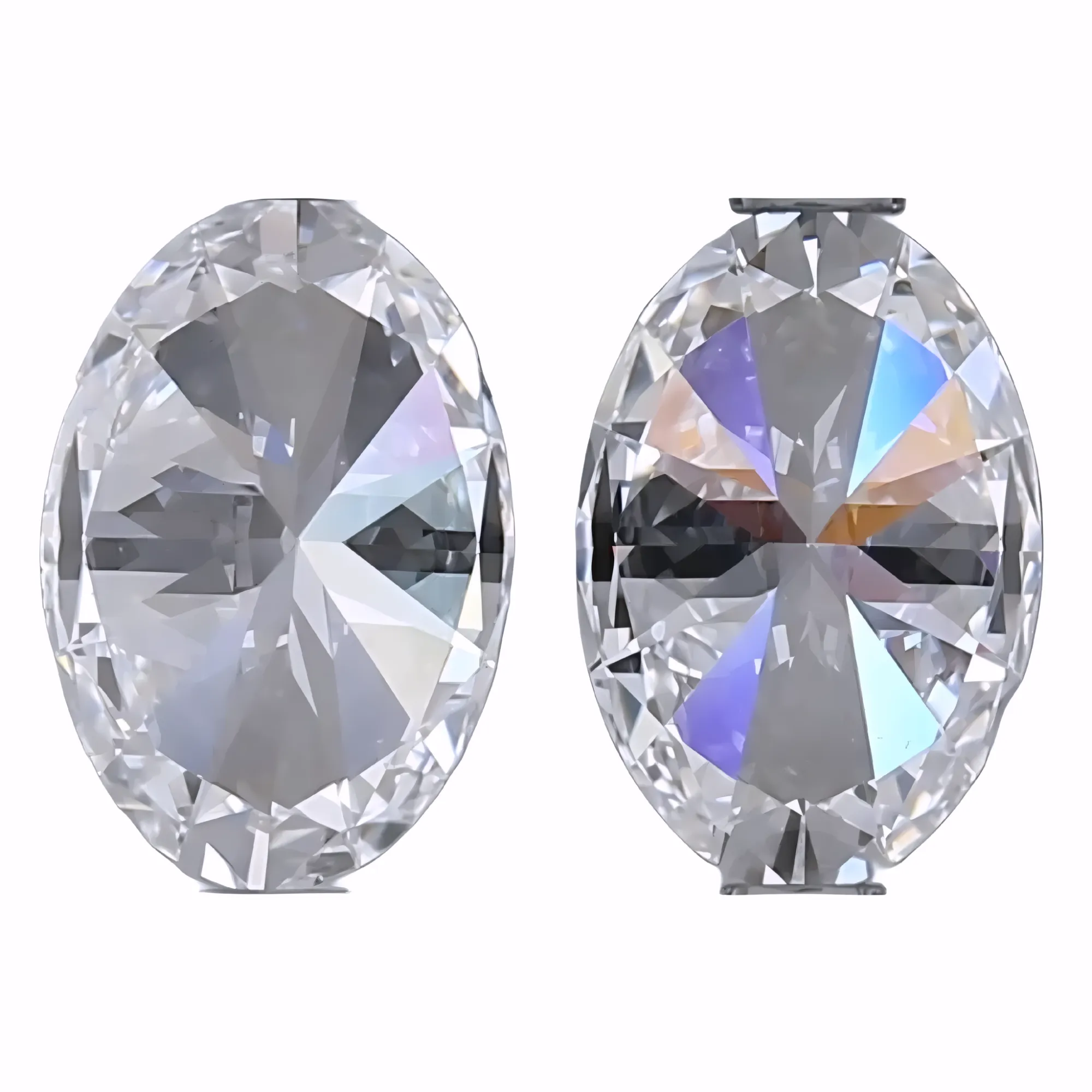 Solitairekart 1+1 Carat D Color, VS1 Clarity Combo Lab Grown Diamond For Studs