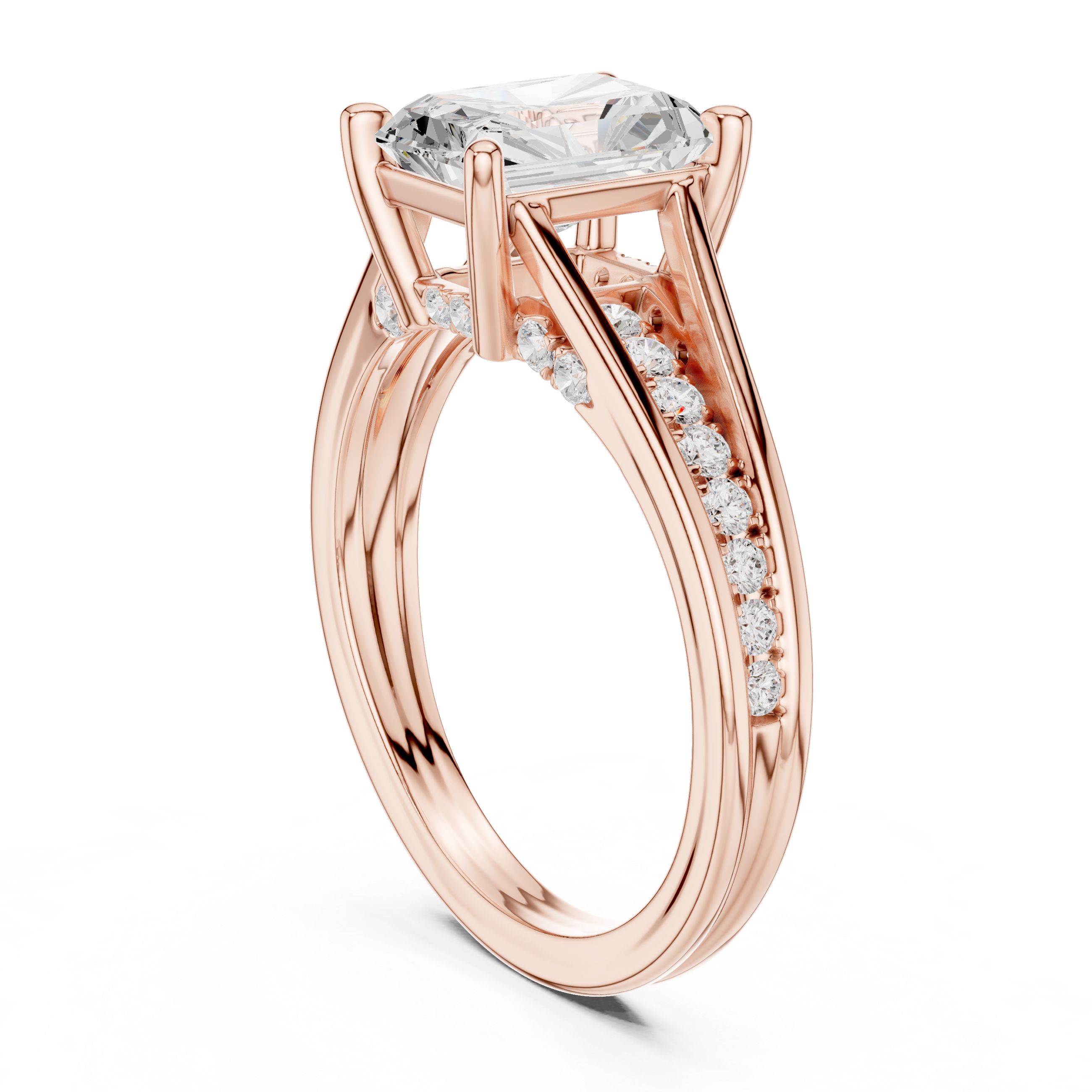 1.80 Carat Natural Radiant Cut Diamond Engagement Ring – H Color, VS1 Clarity