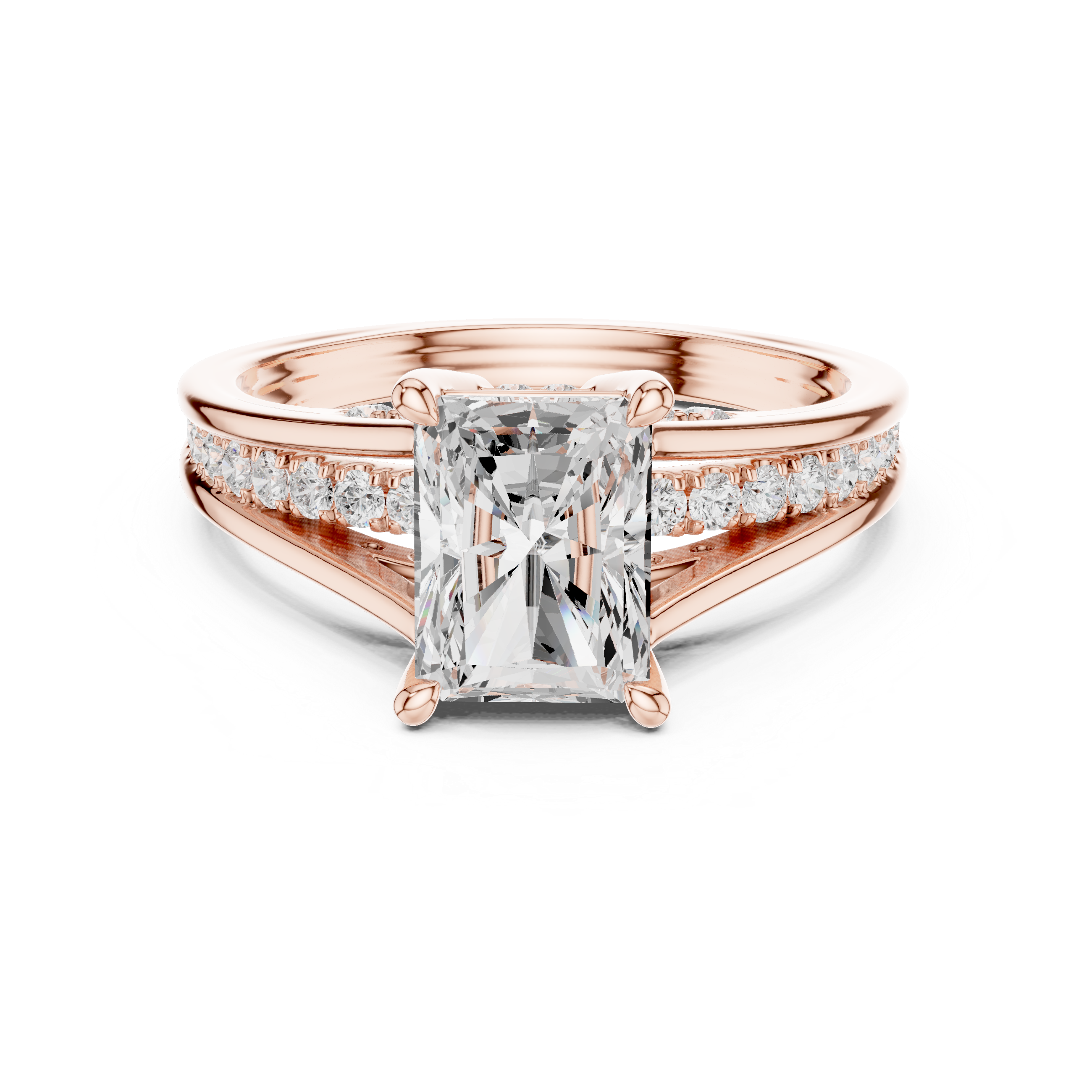 1.80 Carat Natural Radiant Cut Diamond Engagement Ring – H Color, VS1 Clarity