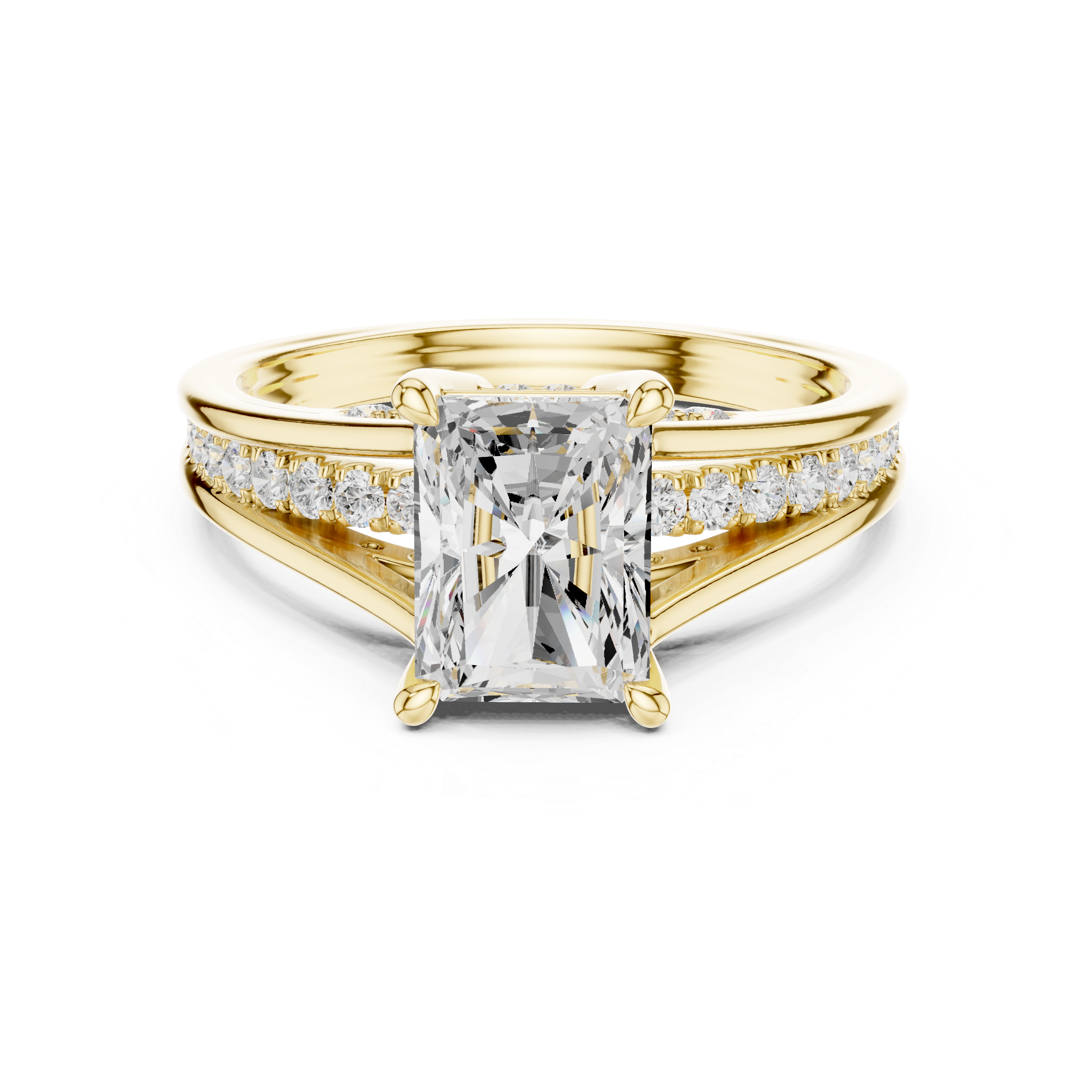 1.80 Carat Natural Radiant Cut Diamond Engagement Ring – H Color, VS1 Clarity