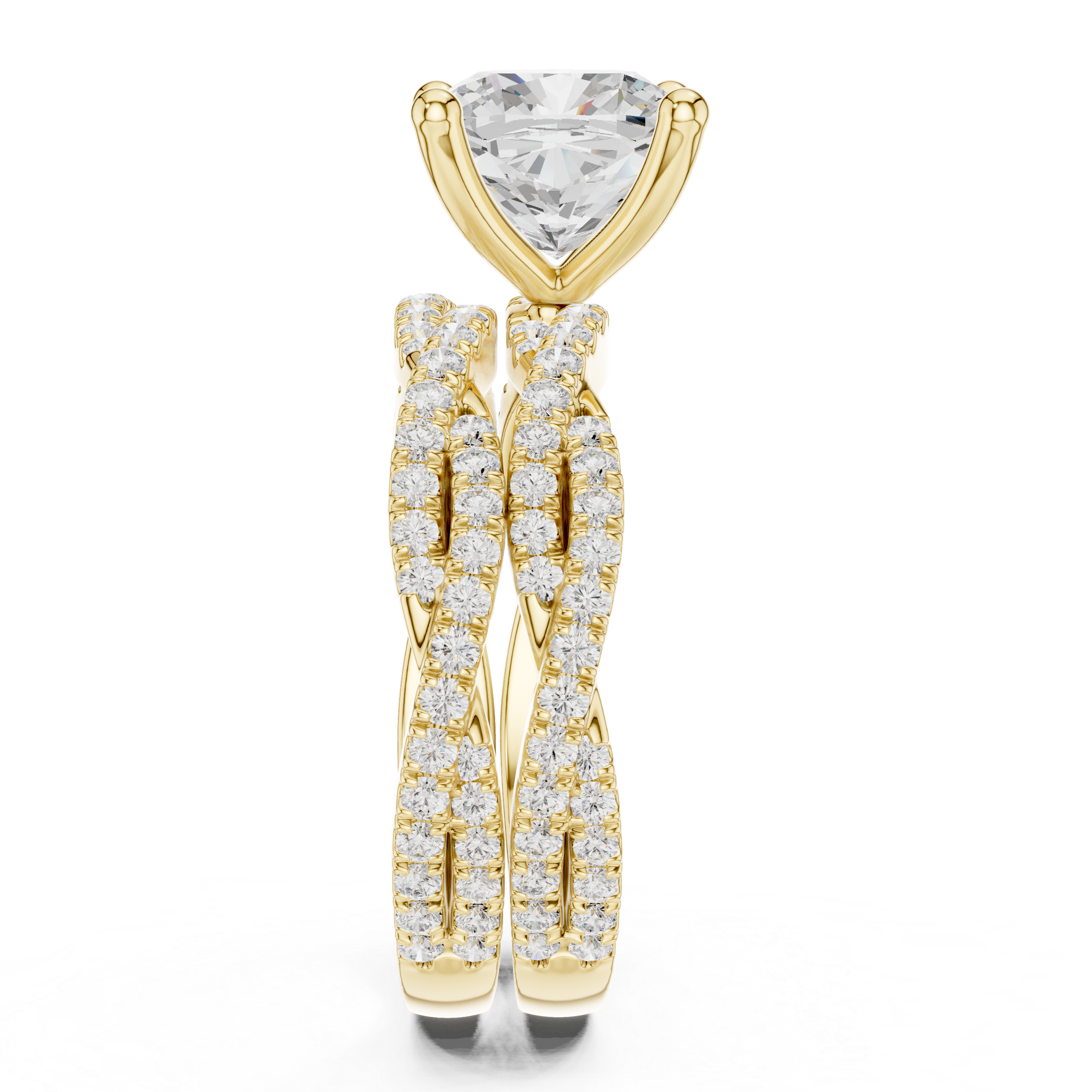 Elegant 3.23 Carat Cushion Cut Natural Diamond Engagement Ring – Premium H-VS1