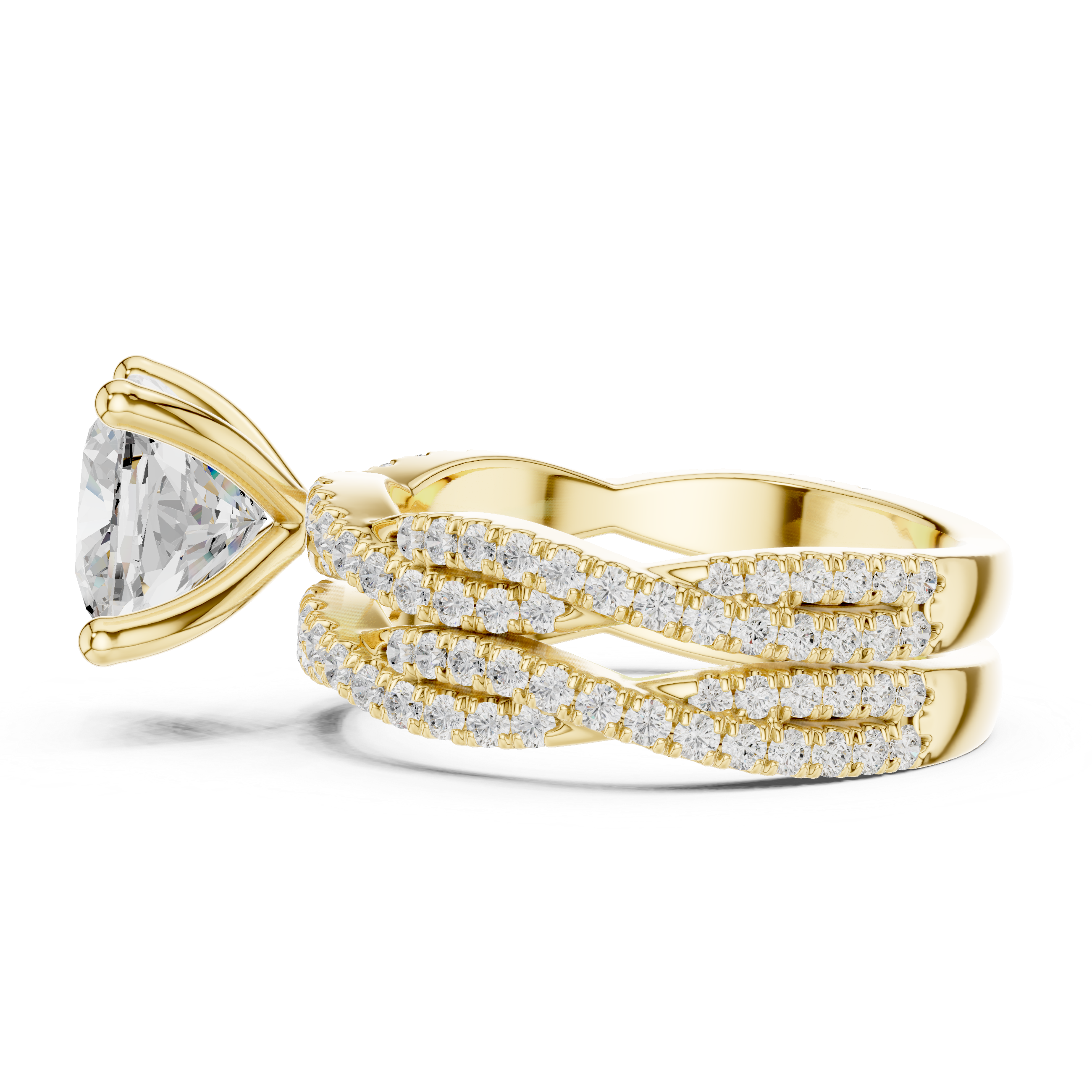 Elegant 3.23 Carat Cushion Cut Natural Diamond Engagement Ring – Premium H-VS1