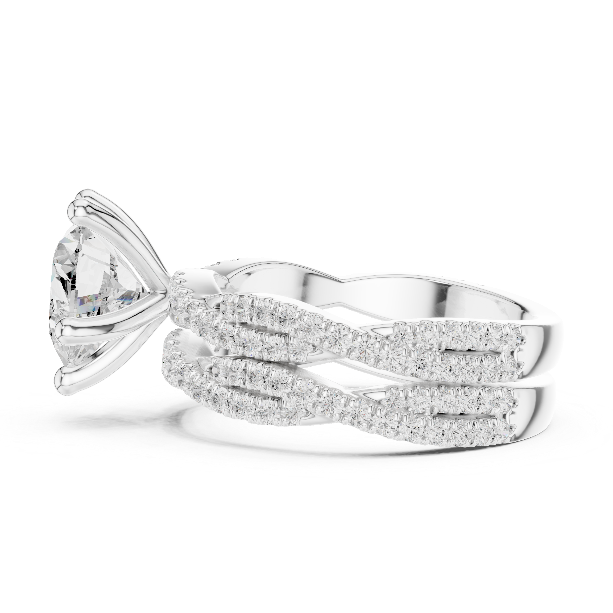 3.23 Carat Heart Shape Natural Diamond Engagement Ring – J Color VS2 Clarity