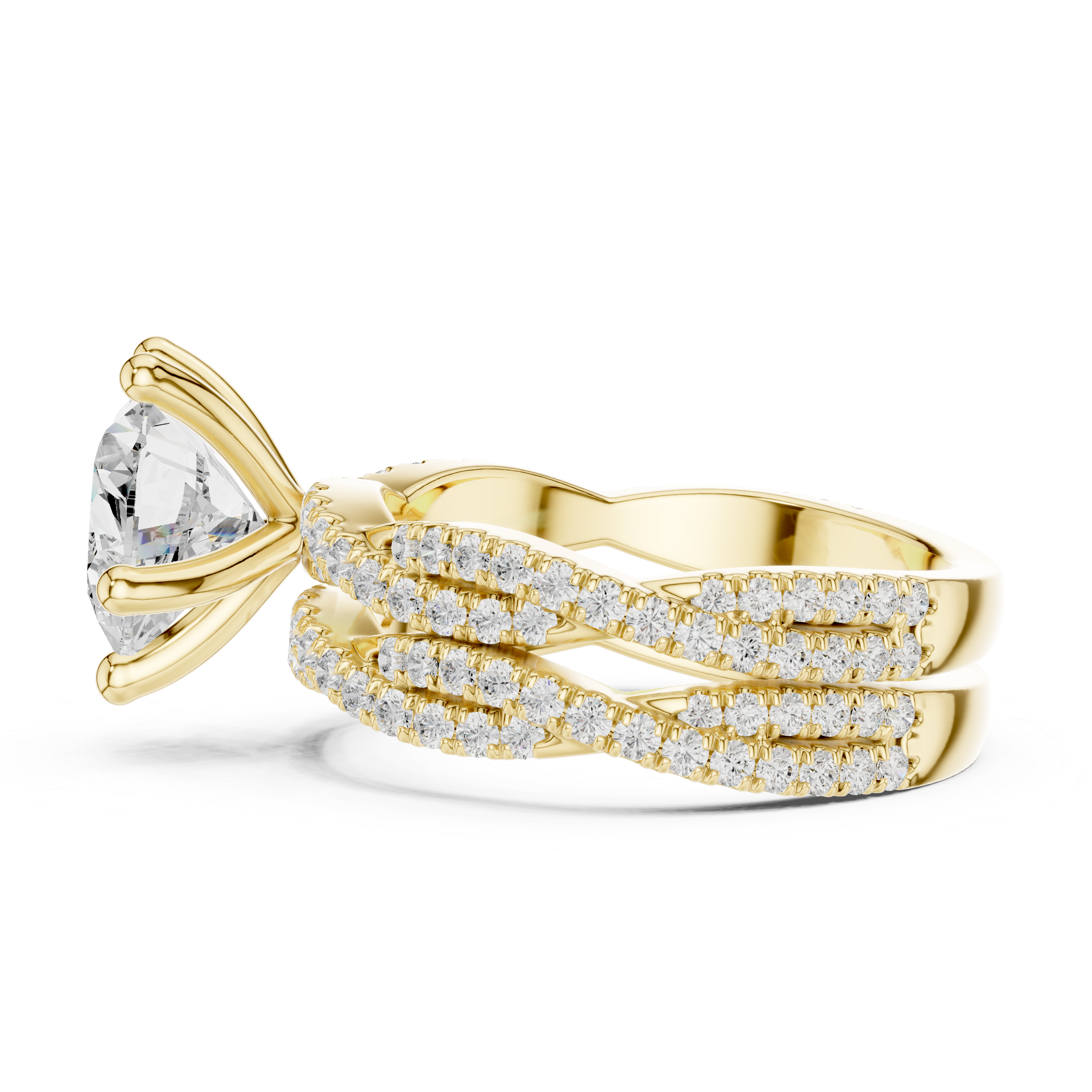 3.23 Carat Heart Shape Natural Diamond Engagement Ring – J Color VS2 Clarity