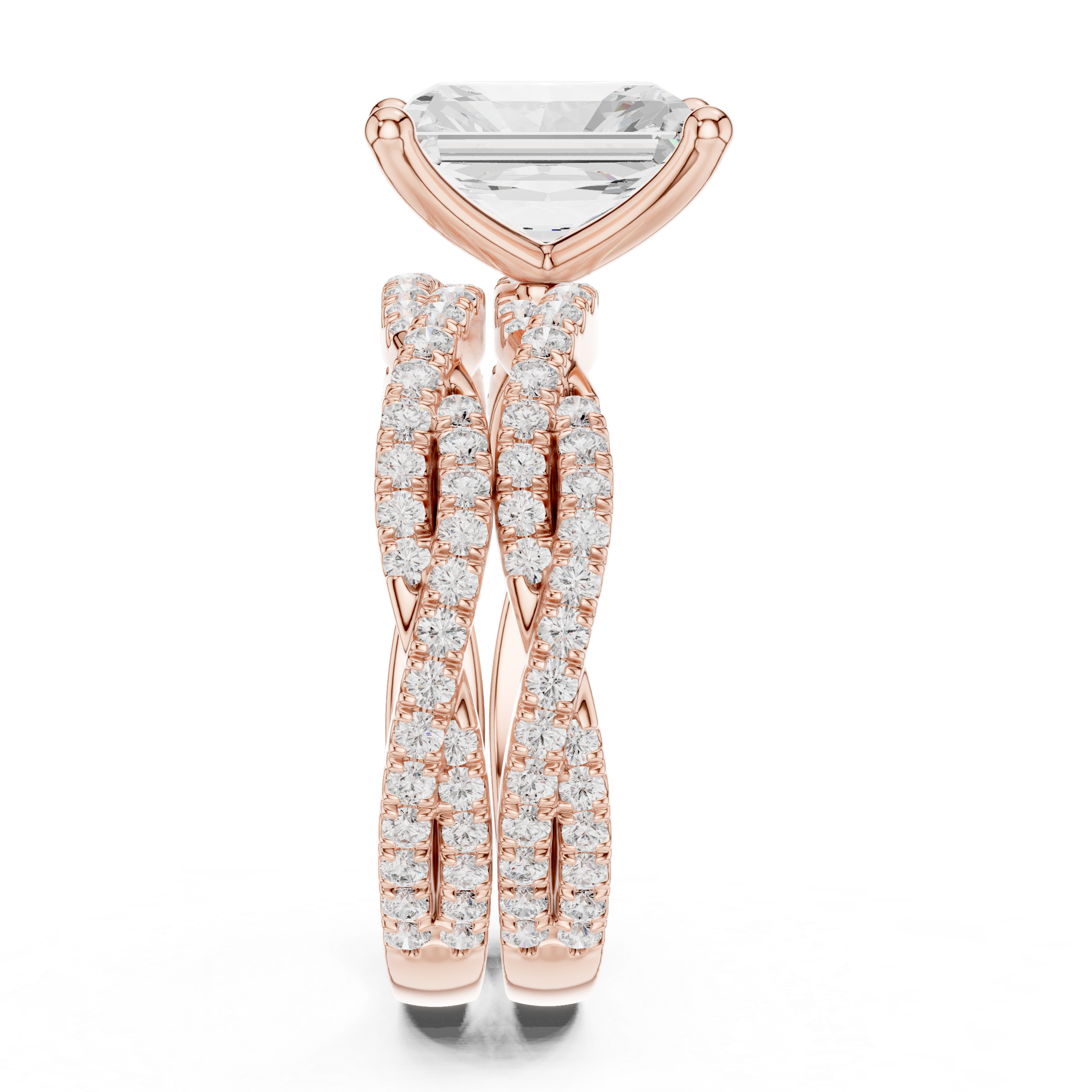 3.23 Carat Radiant Cut Natural Diamond Engagement Ring – J Color SI2 Clarity