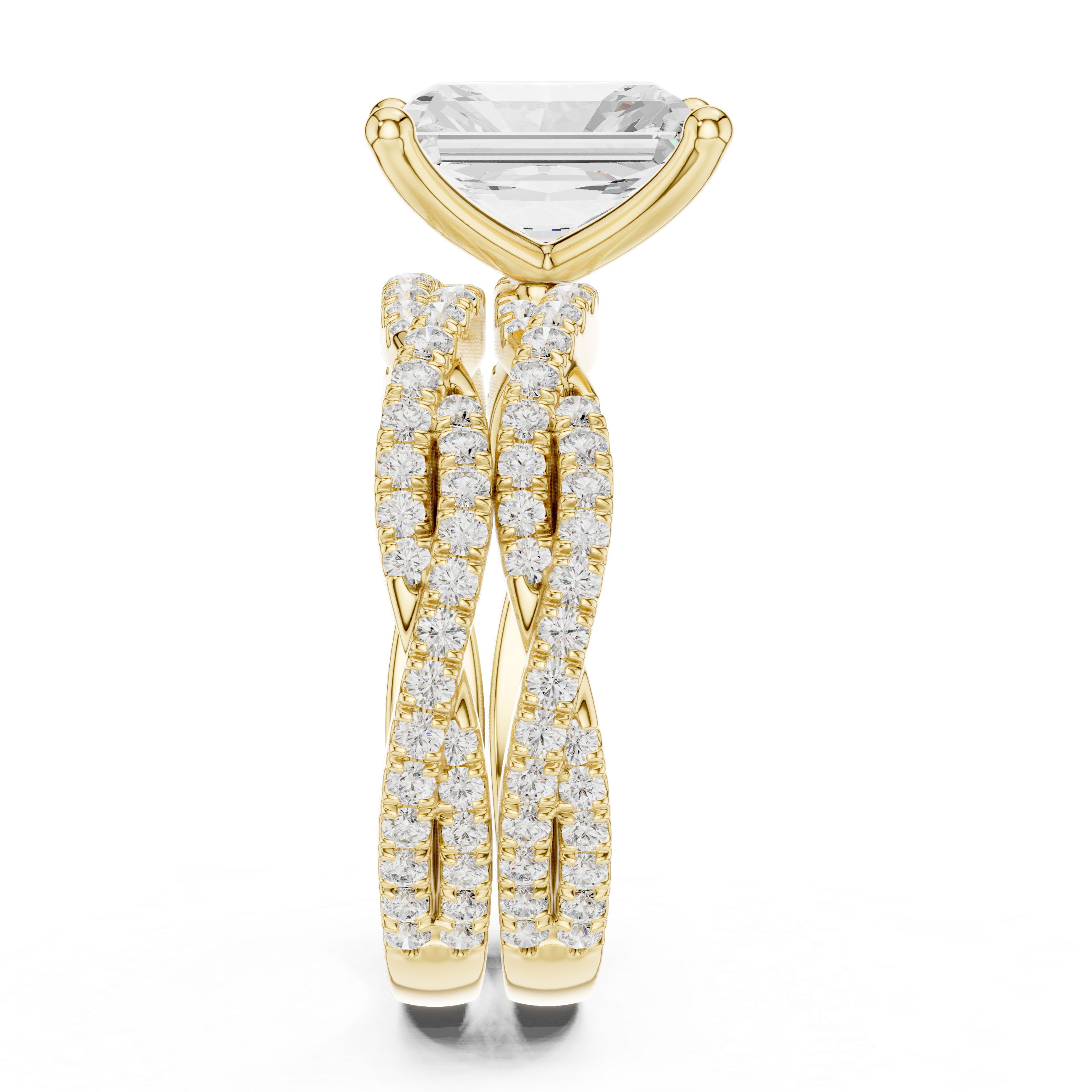 3.23 Carat Radiant Cut Natural Diamond Engagement Ring – J Color SI2 Clarity