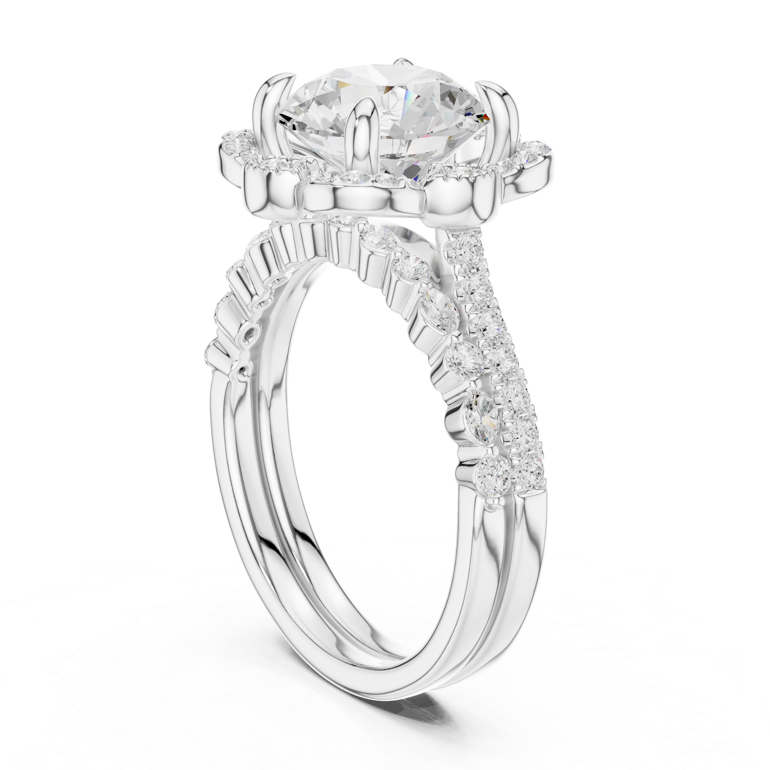 Brilliant Round 3.56 Ct Natural Diamond Ring – H/VS2