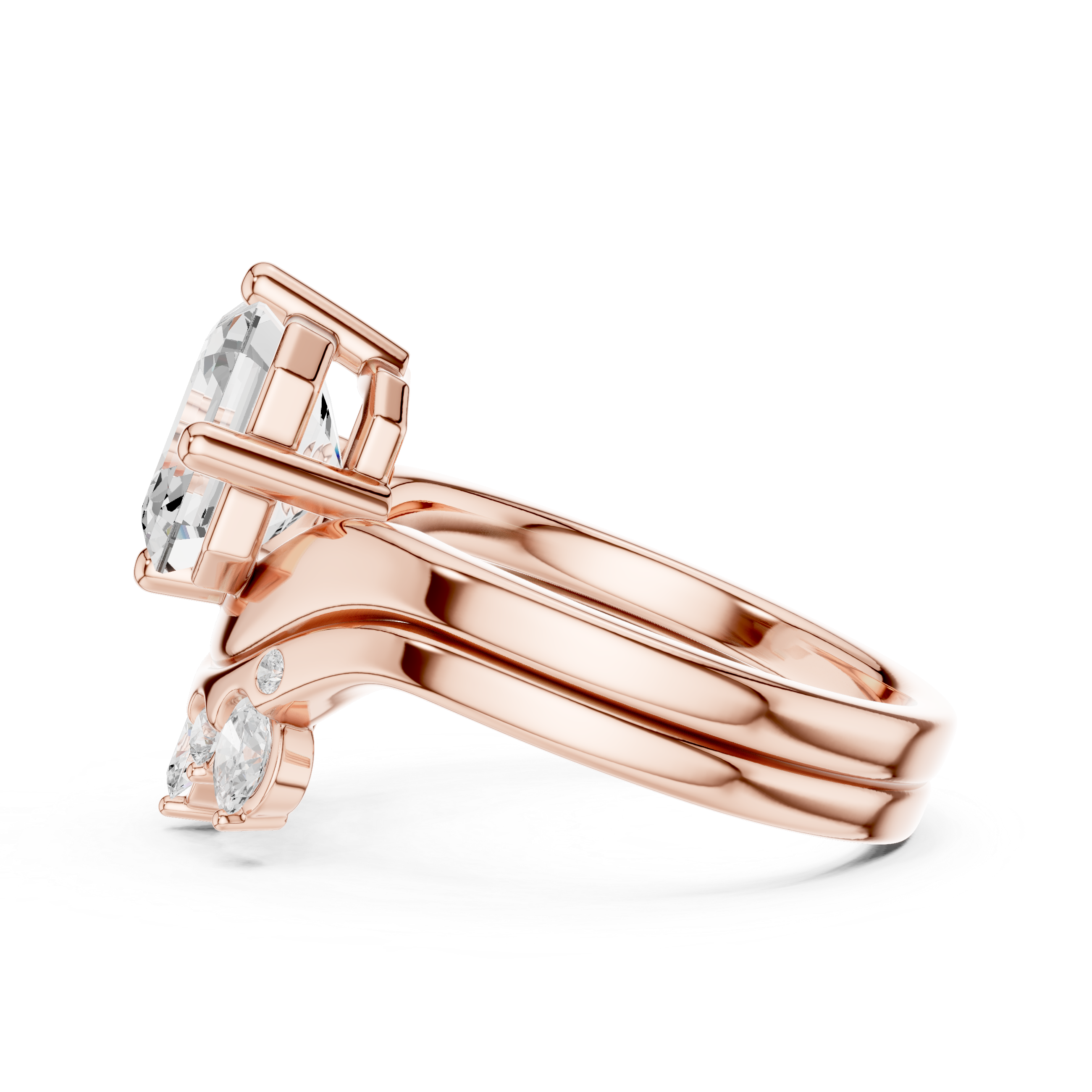 Asscher Cut 2.83 Ct Natural Diamond Ring – H/VS2