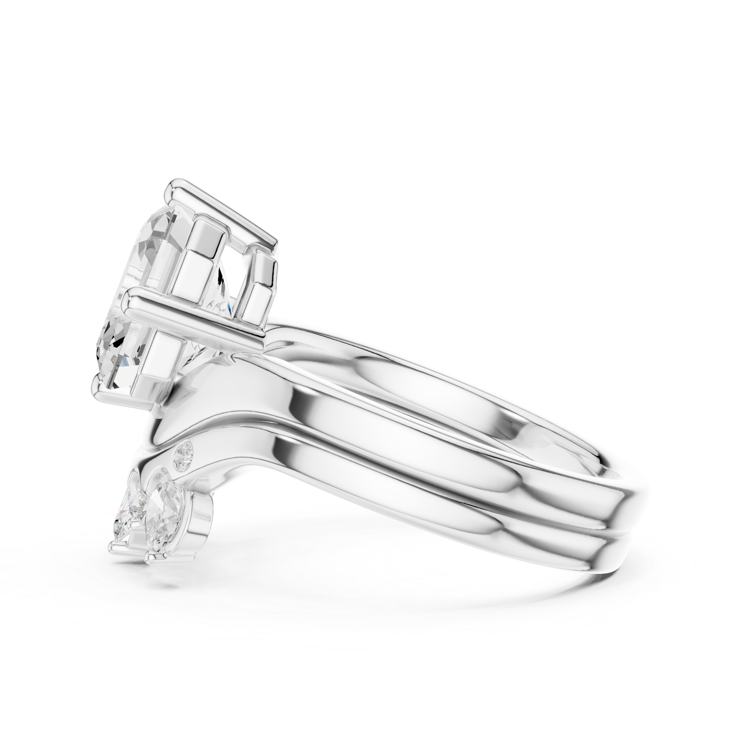 Asscher Cut 2.83 Ct Natural Diamond Ring – H/VS2