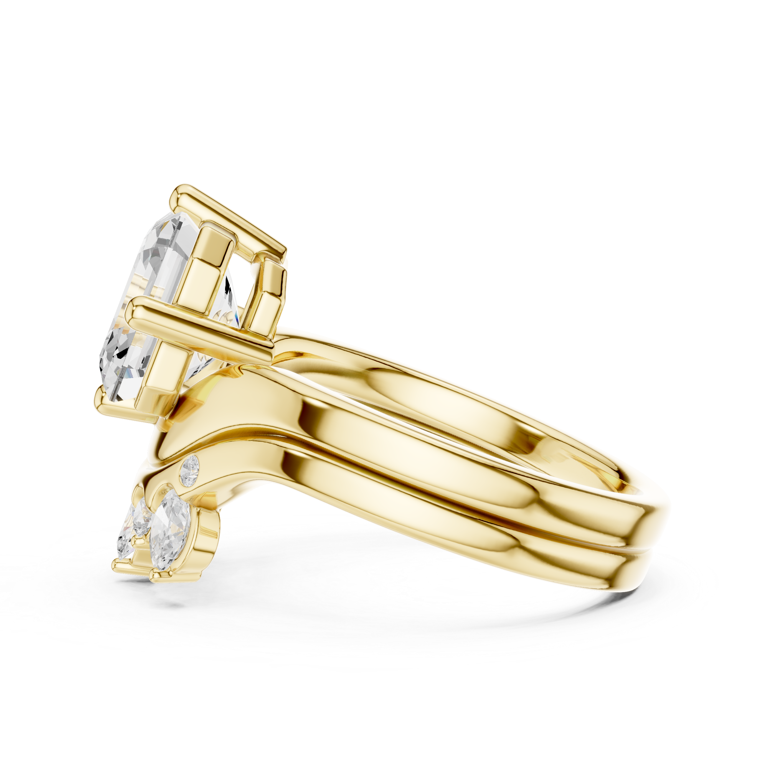 Asscher Cut 2.83 Ct Natural Diamond Ring – H/VS2