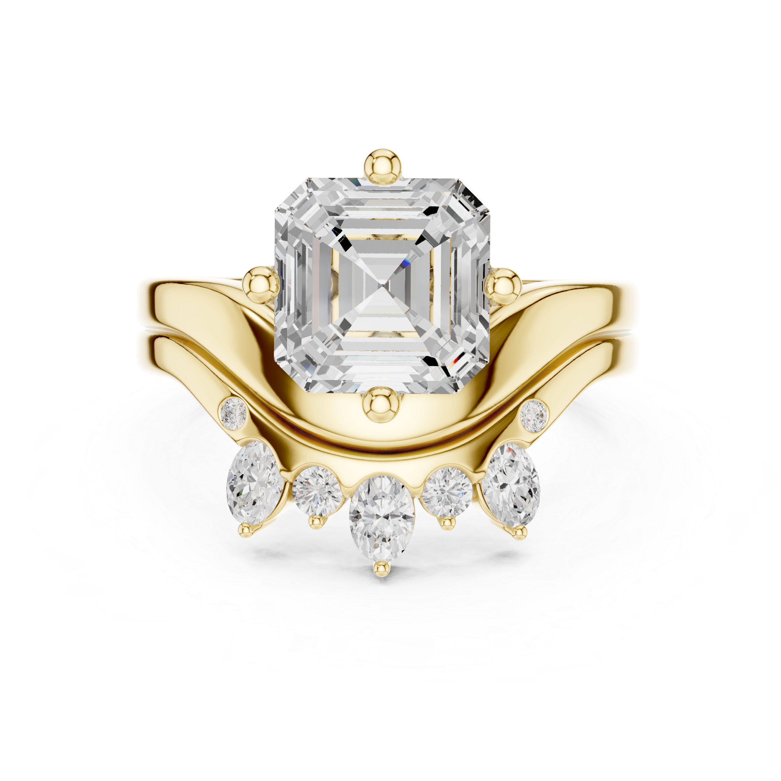 Asscher Cut 2.83 Ct Natural Diamond Ring – H/VS2