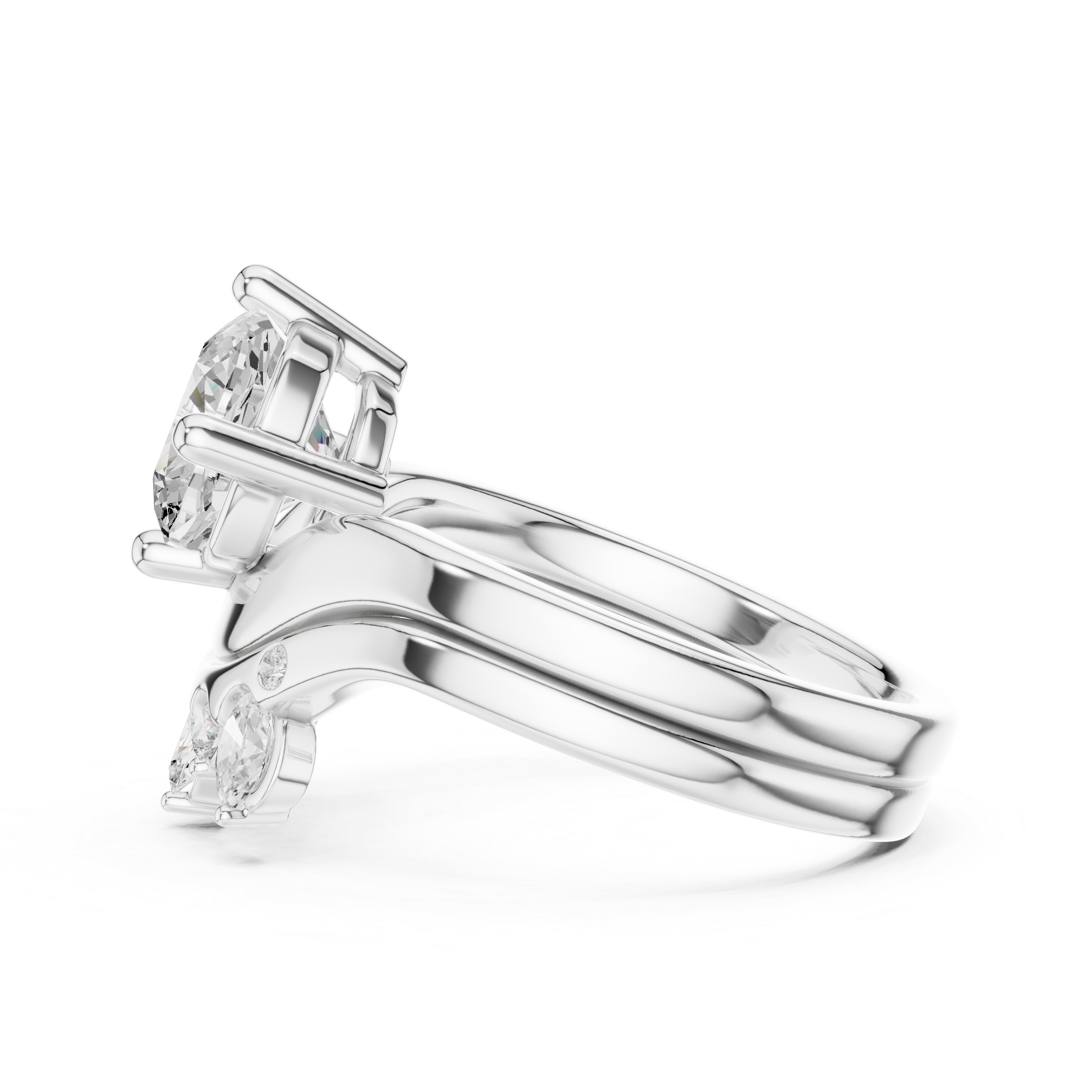 Cushion Cut 2.83 Ct Natural Diamond Ring – J/SI1