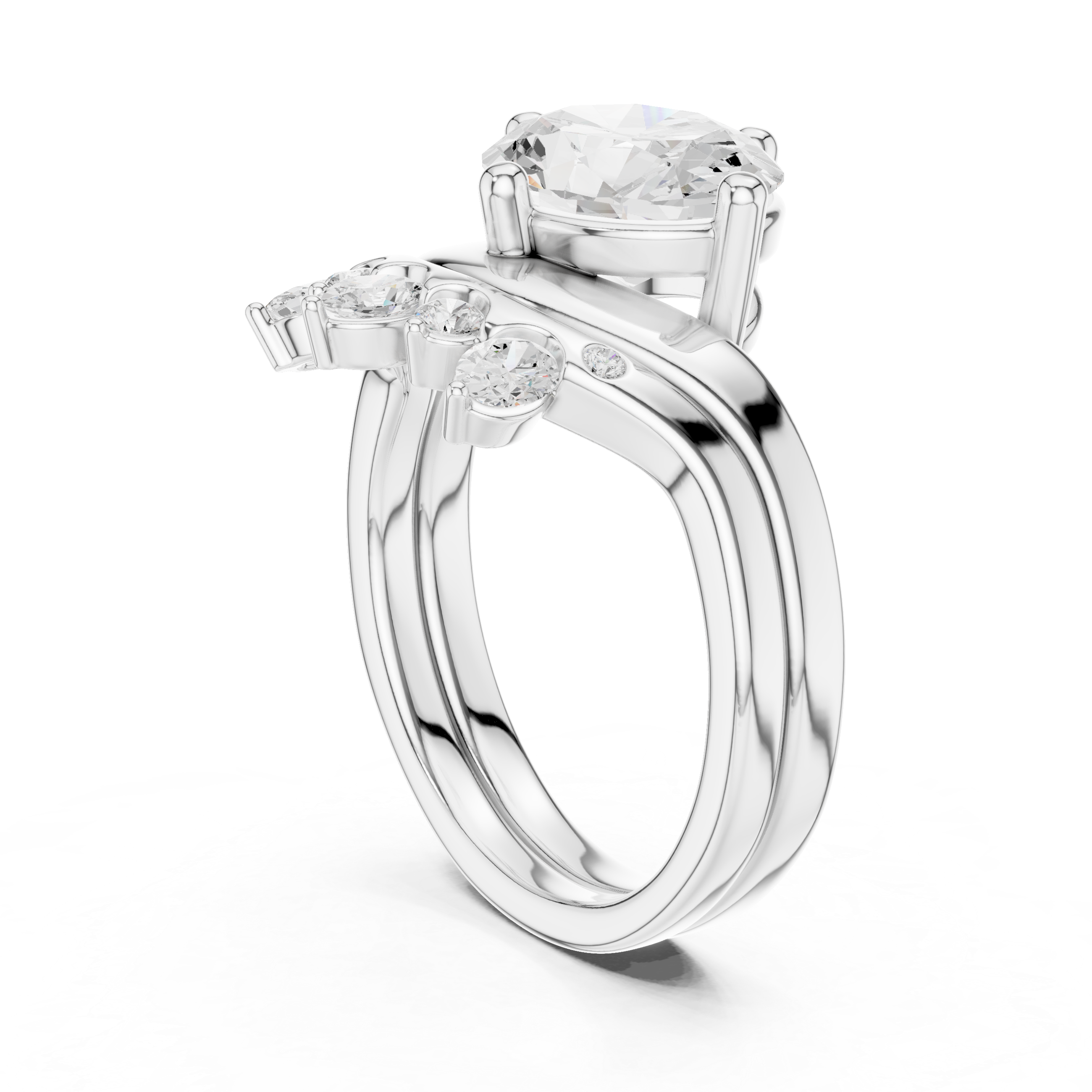 Timeless Elegance 2.83ct Natural Diamond  Wedding Ring – J Color VS1 Clarity