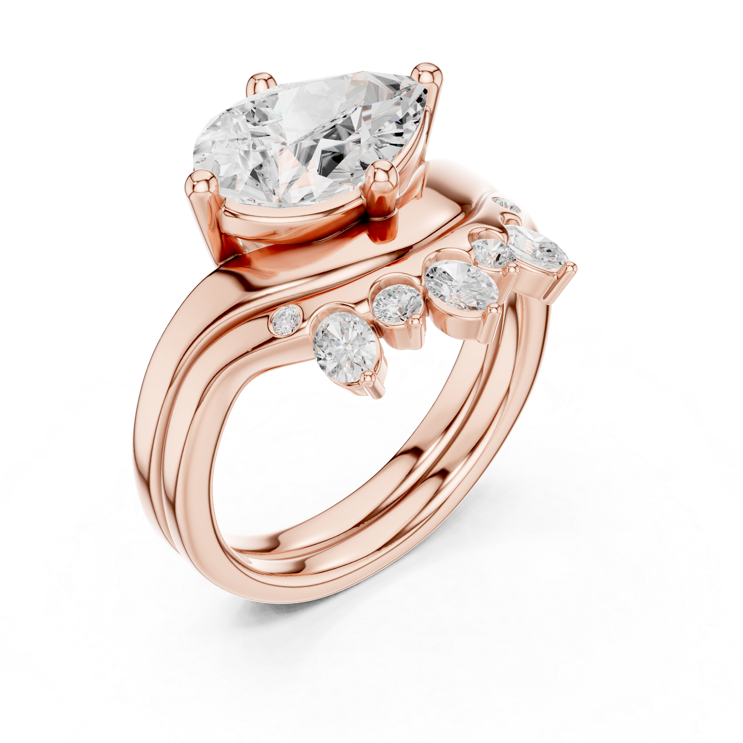 Crowned Love 2.83 Ct Natural Diamond Ring – I/SI1