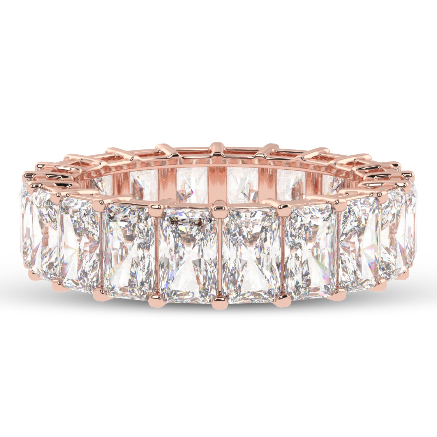 Buy 7.82Ct Eternity Natural Diamond Ring | Solitairekart