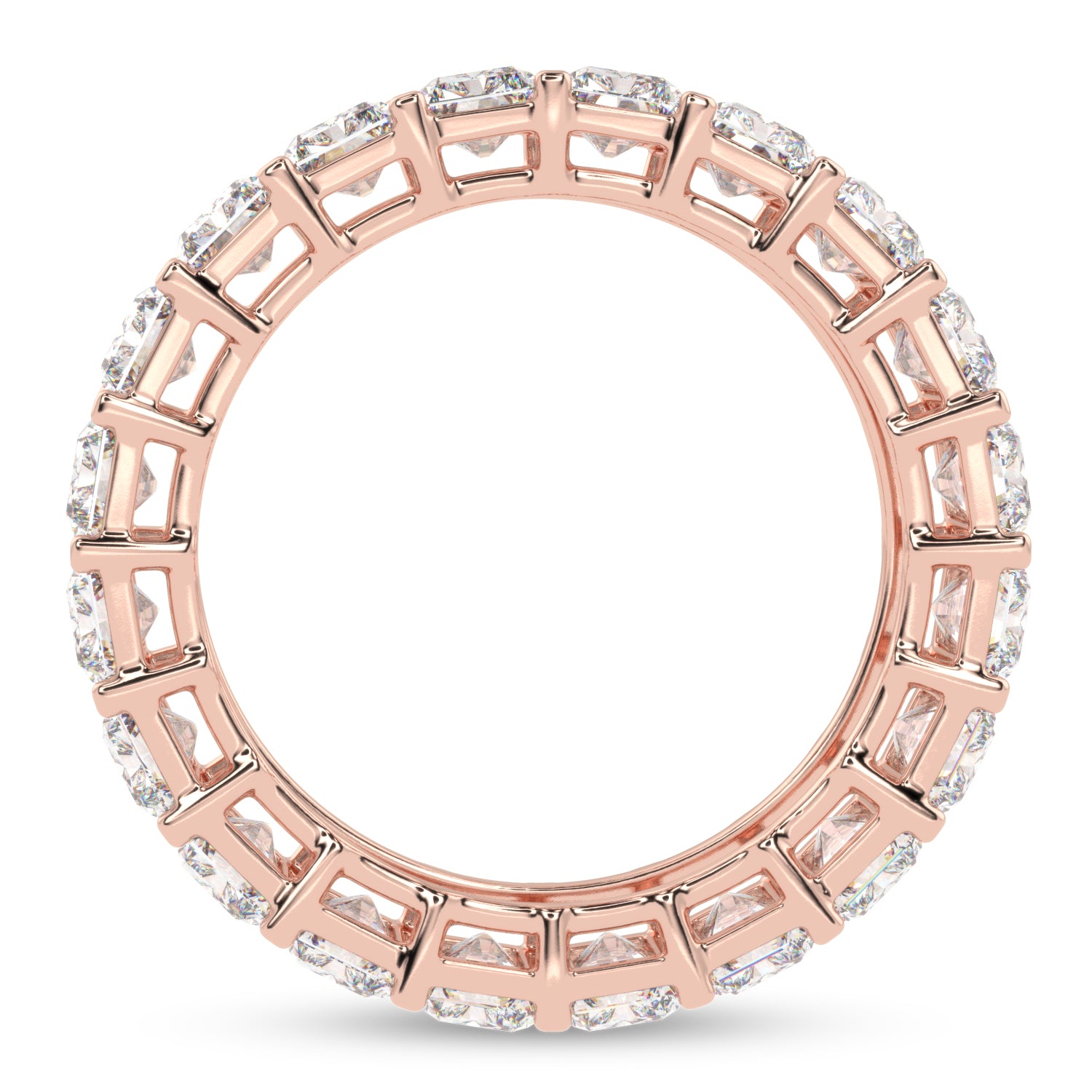 Buy 7.82Ct Eternity Natural Diamond Ring | Solitairekart