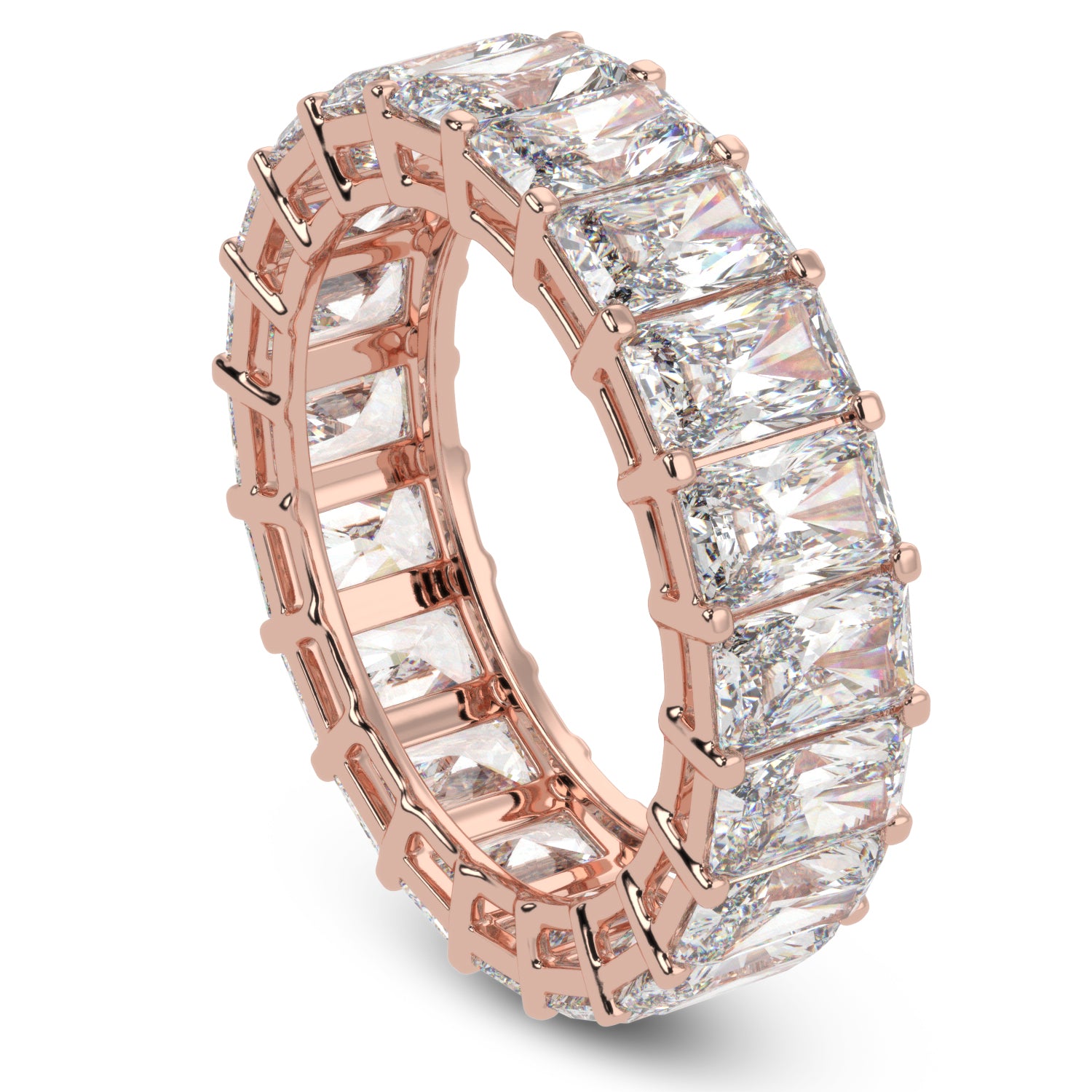 Buy 7.82Ct Eternity Natural Diamond Ring | Solitairekart