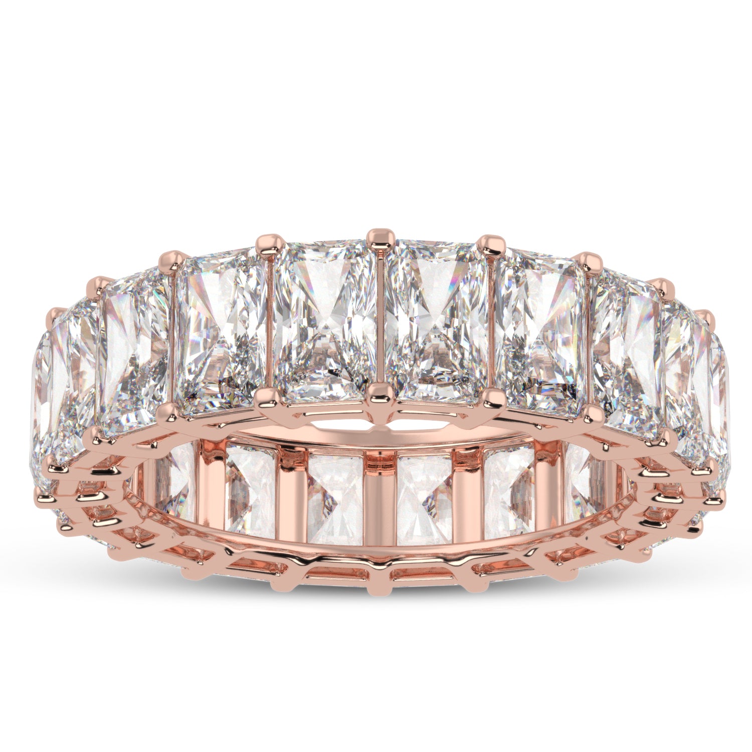 Buy 7.82Ct Eternity Natural Diamond Ring | Solitairekart