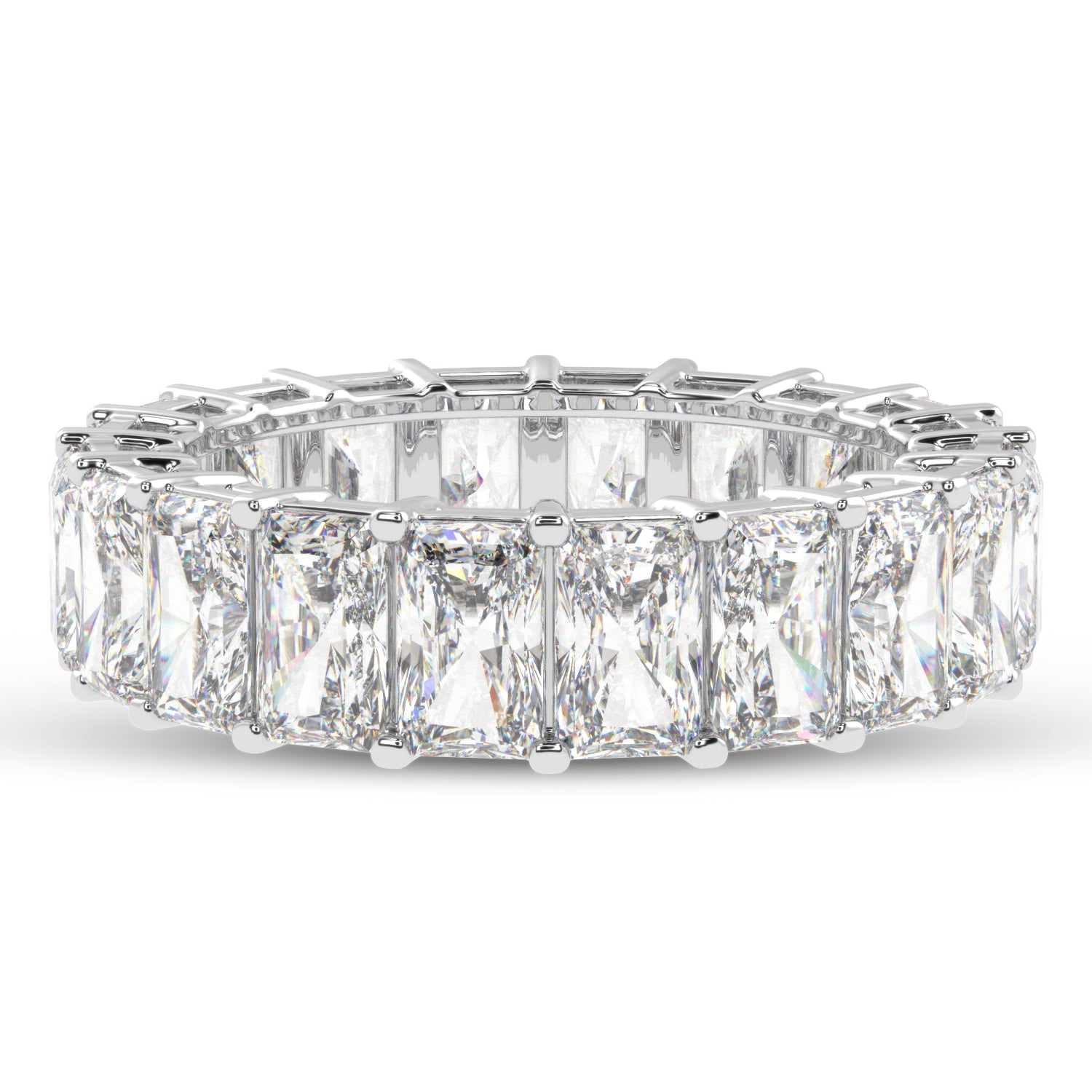 Buy 7.82Ct Eternity Natural Diamond Ring | Solitairekart