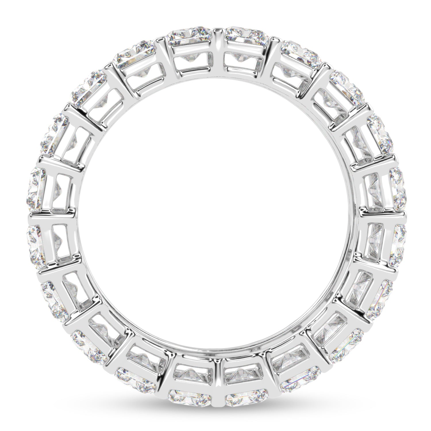 Buy 7.82Ct Eternity Natural Diamond Ring | Solitairekart