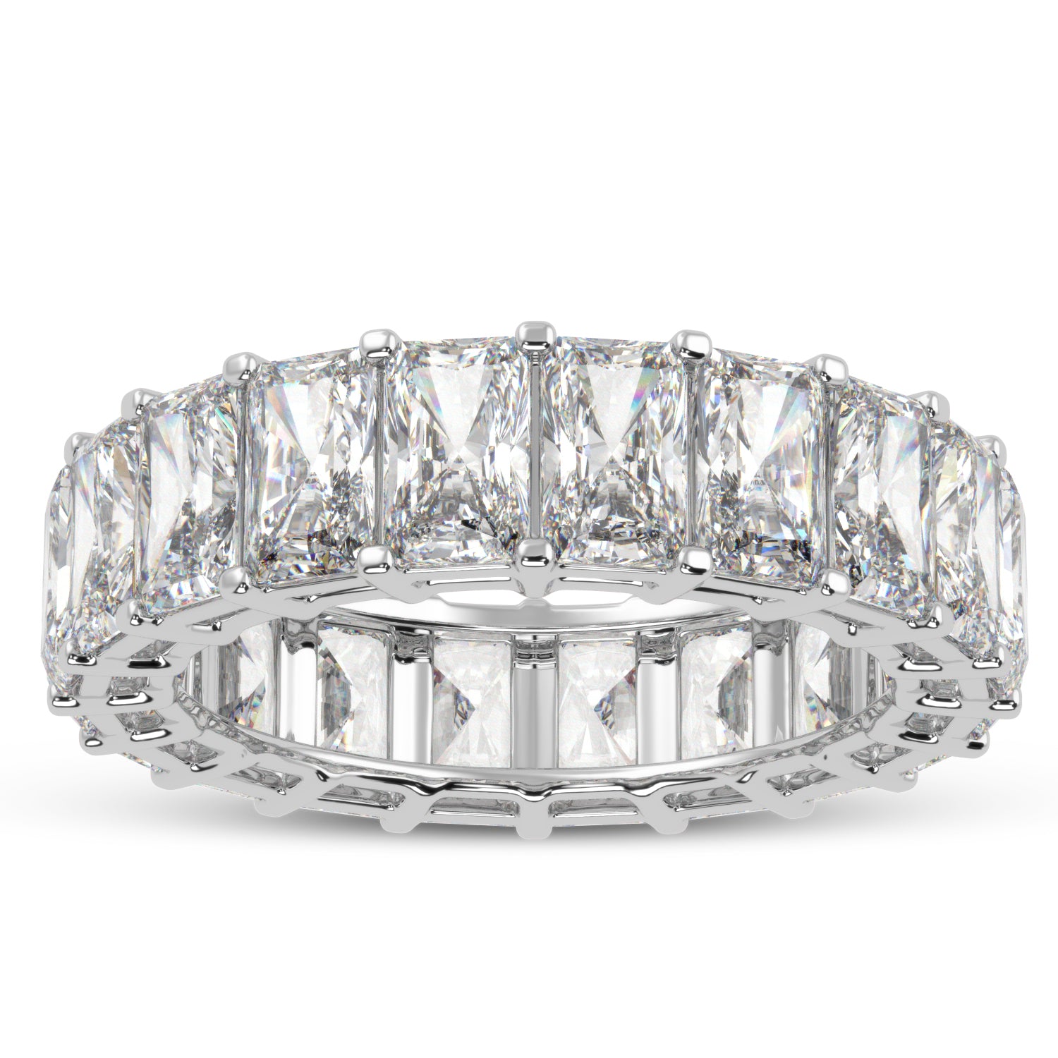 Buy 7.82Ct Eternity Natural Diamond Ring | Solitairekart