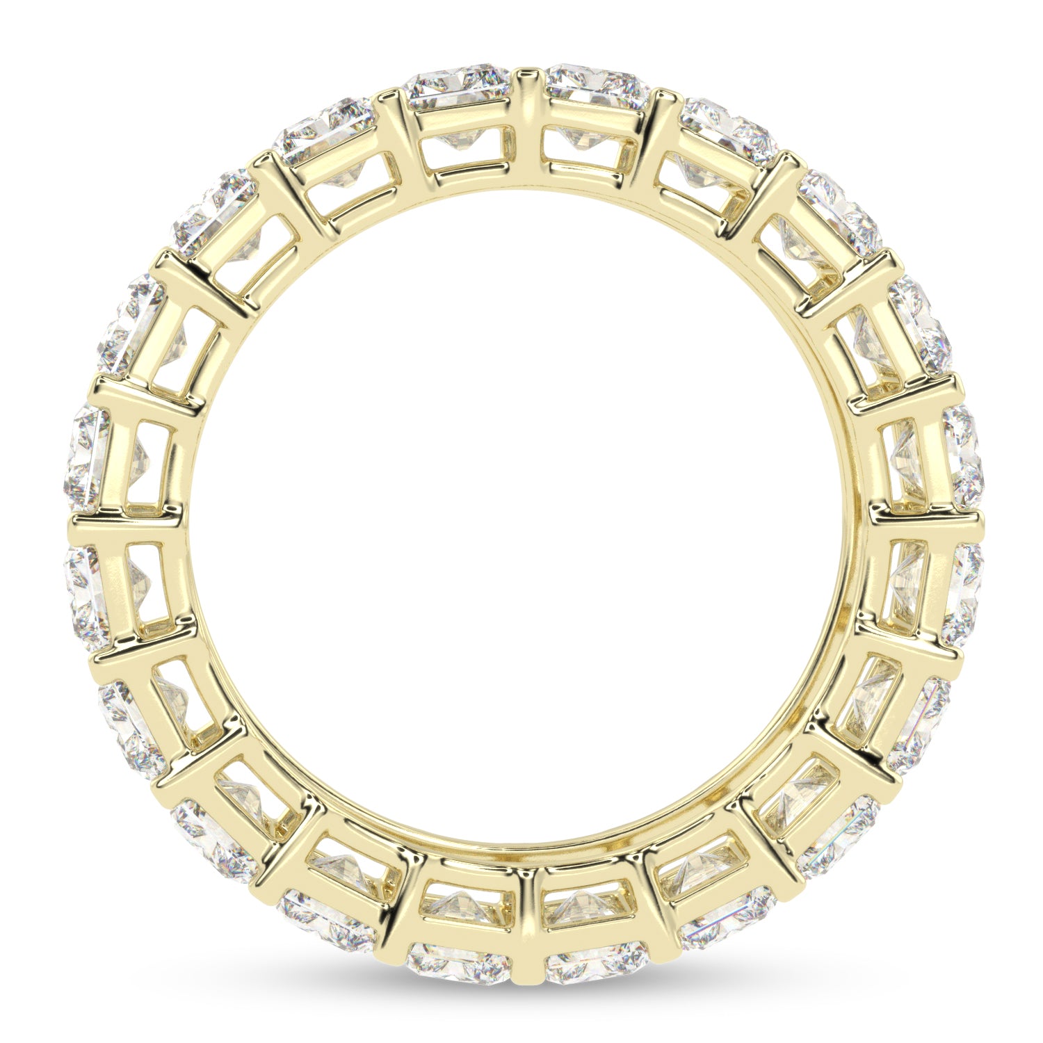 Buy 7.82Ct Eternity Natural Diamond Ring | Solitairekart