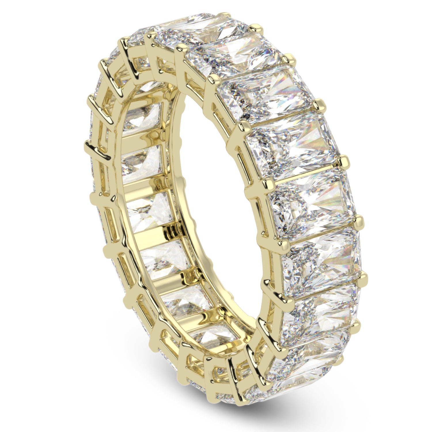 Buy 7.82Ct Eternity Natural Diamond Ring | Solitairekart