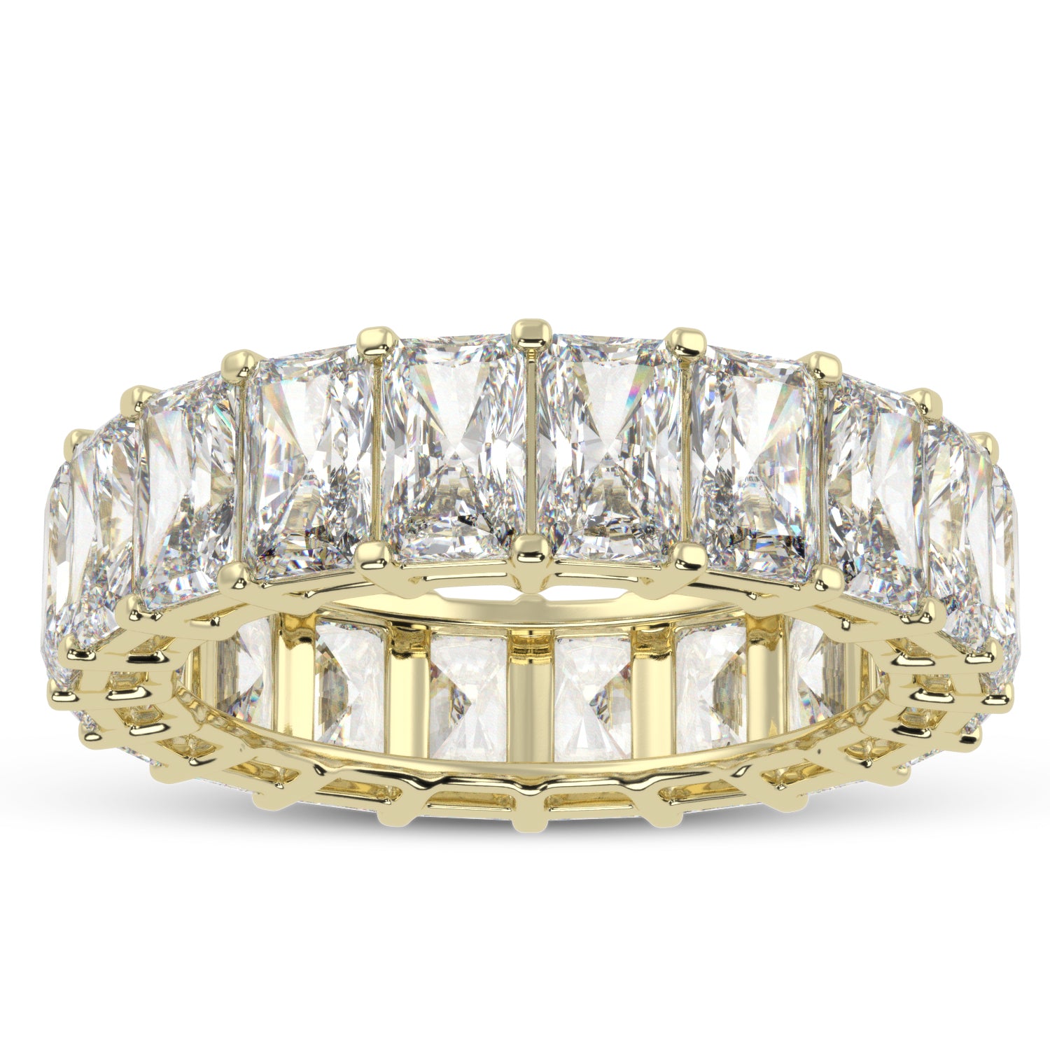 Buy 7.82Ct Eternity Natural Diamond Ring | Solitairekart