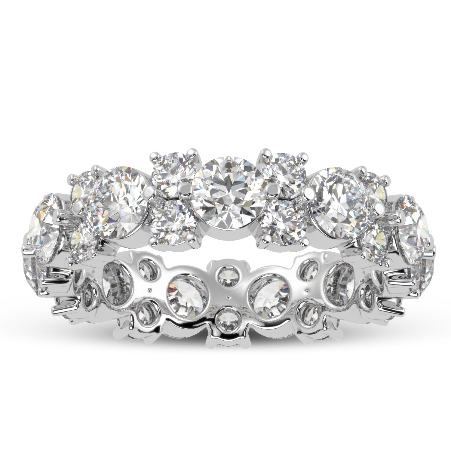 Buy 3.9Ct Pave Natural Diamond Band | Solitairekart