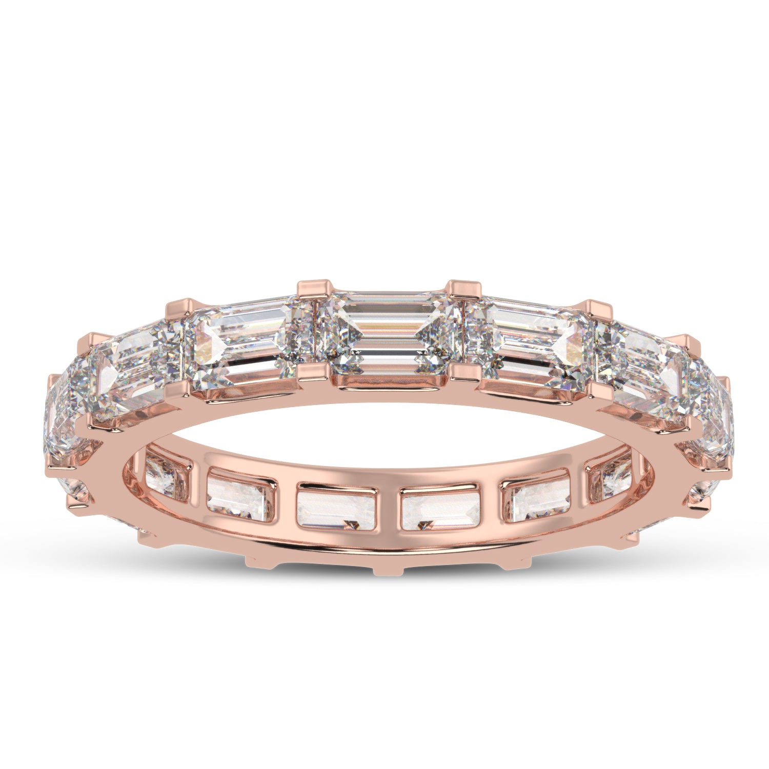 Buy 3.55Ct Eternity Natural Diamond Band | Solitairekart