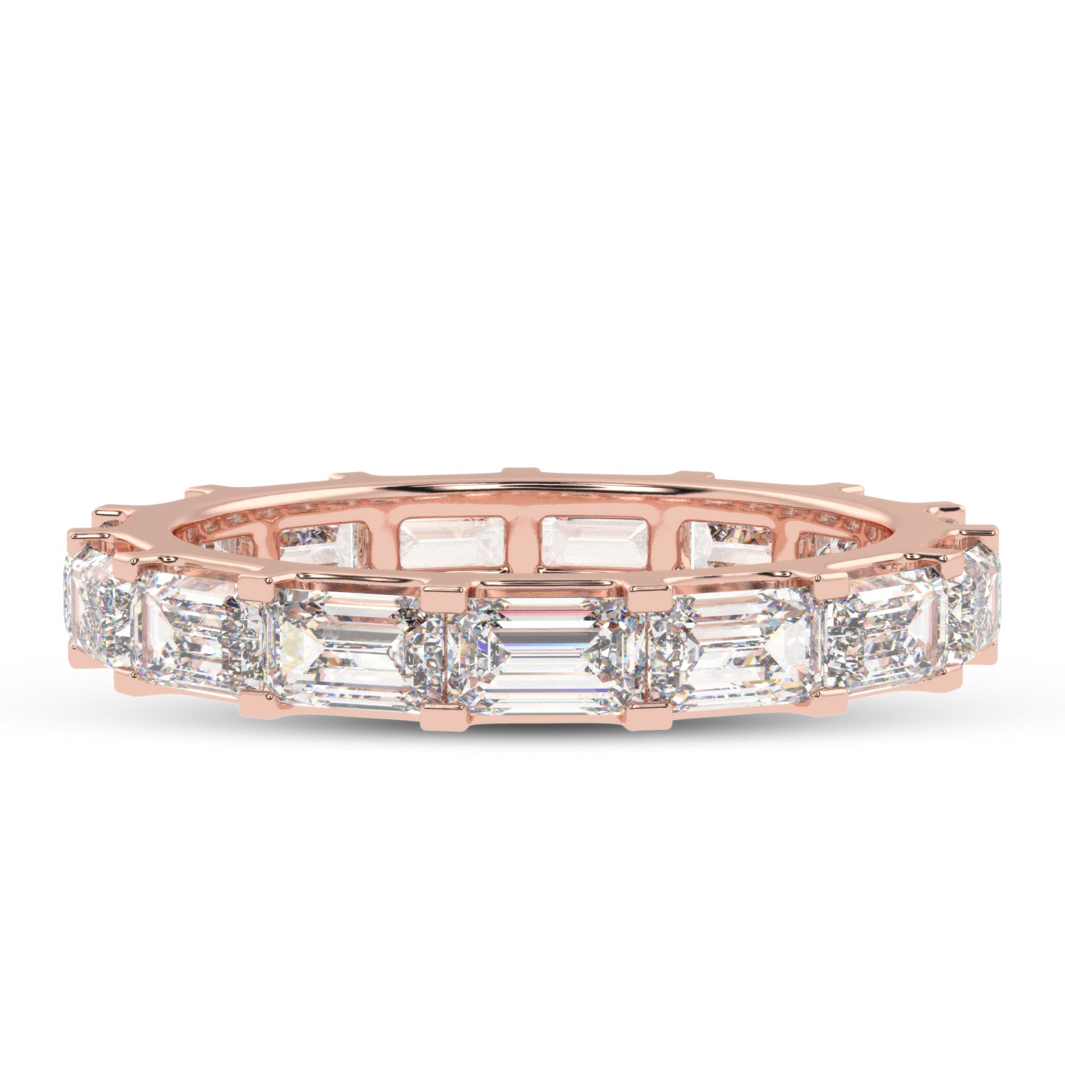 Buy 3.55Ct Eternity Natural Diamond Band | Solitairekart