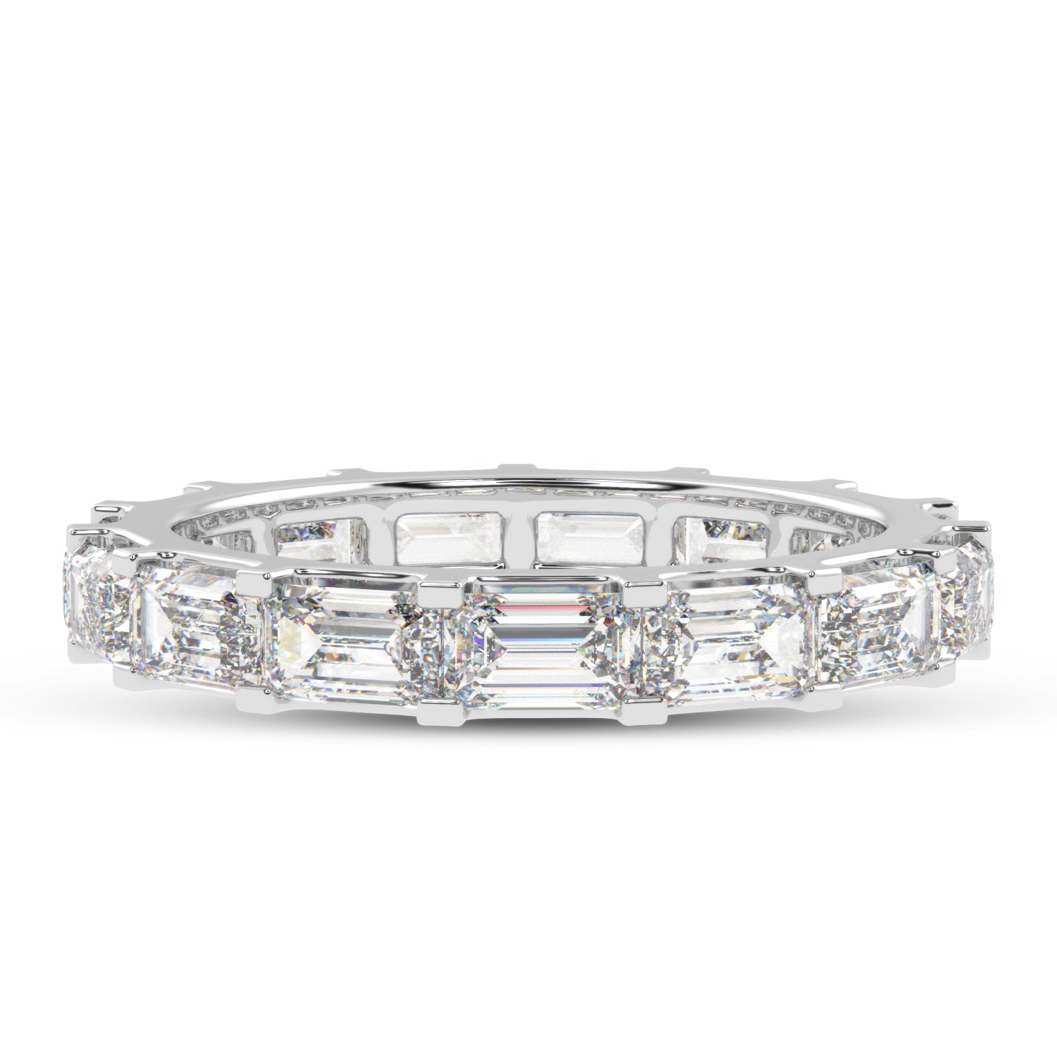 Buy 3.55Ct Eternity Natural Diamond Band | Solitairekart